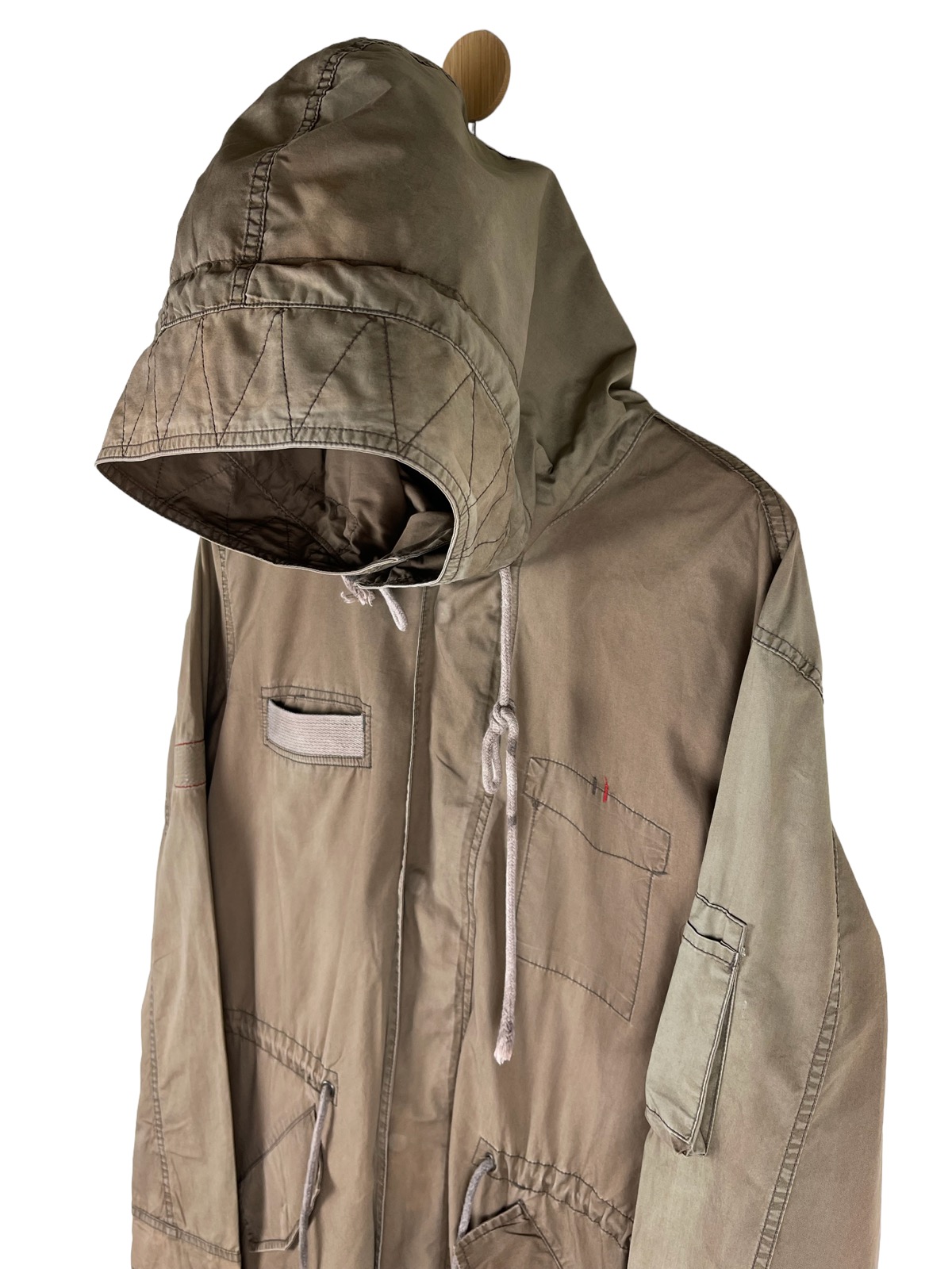 UNDERCOVER Undercoverism Sun Faded Hoodie Fishtail Parka