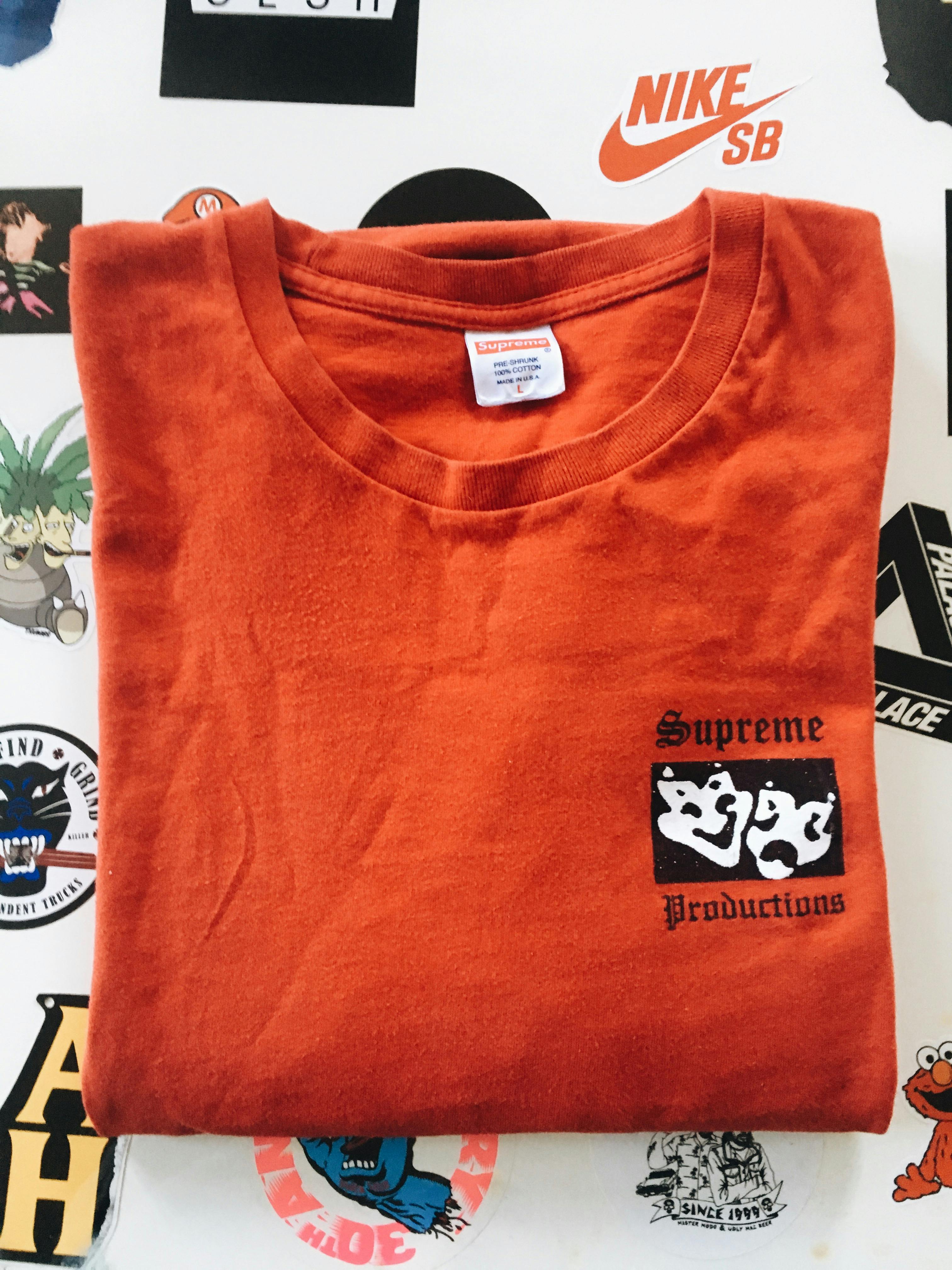 Supreme Supreme Productions Long Sleeve T shirt Red yugenization REVERSIBLE
