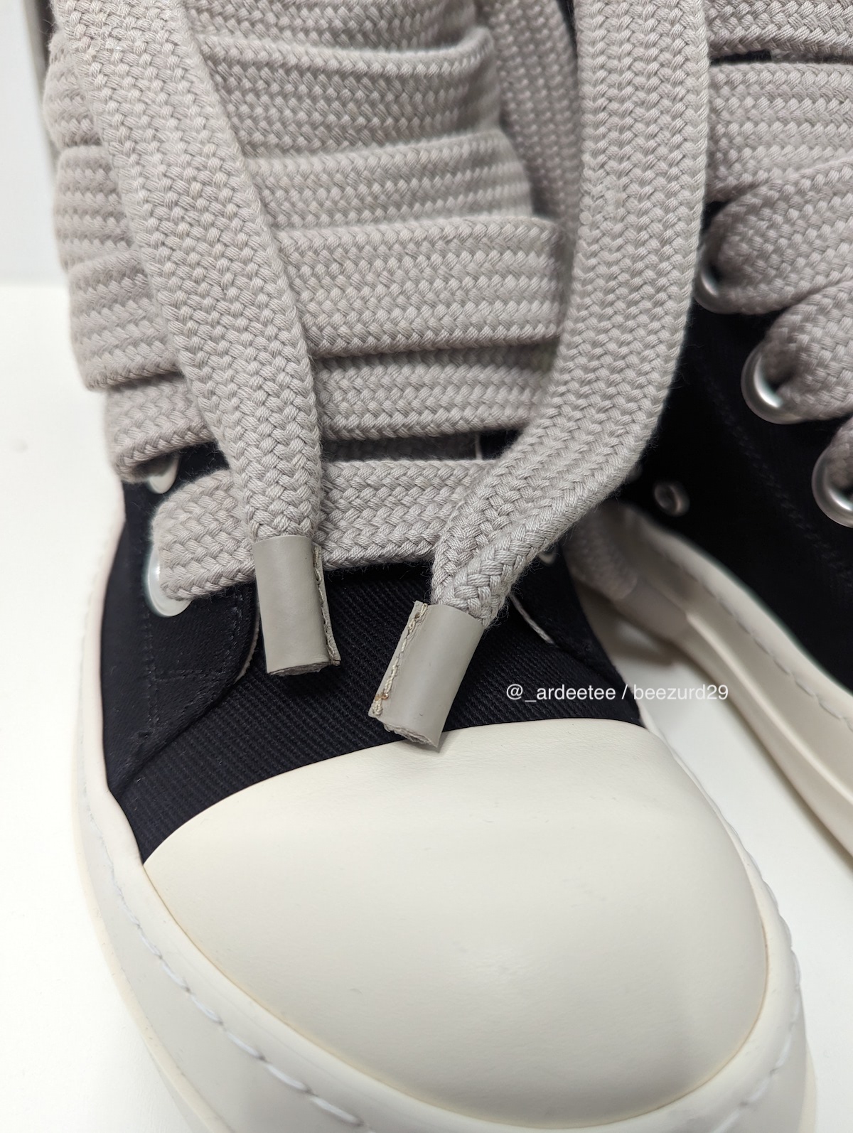 靴 RICK OWENS ramones 42 Rick Owens *NEW* BLACK JUMBO LACE HIGH RAMONES 42 | ardeetee