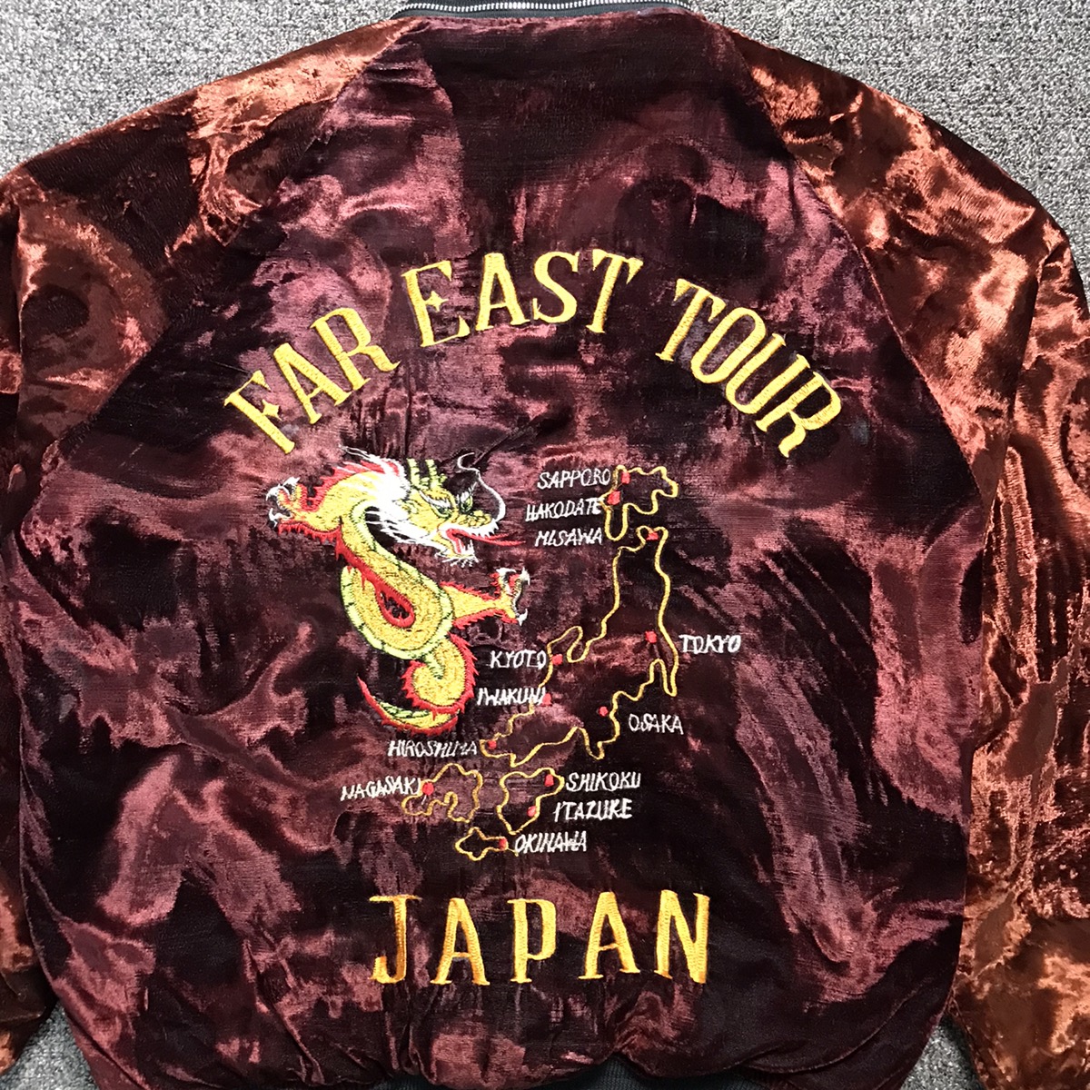 FAR EAST TOUR スカジャン 沖縄 日本 12月1日（日）入荷！80s FAR EAST TOUR OKINAWA JAPAN TOUR