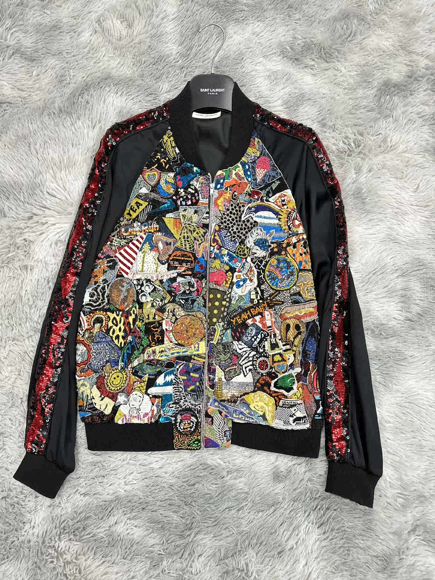 SAINT LAURENT Saint Laurent SLP 16SS Leopard Print Cartoon