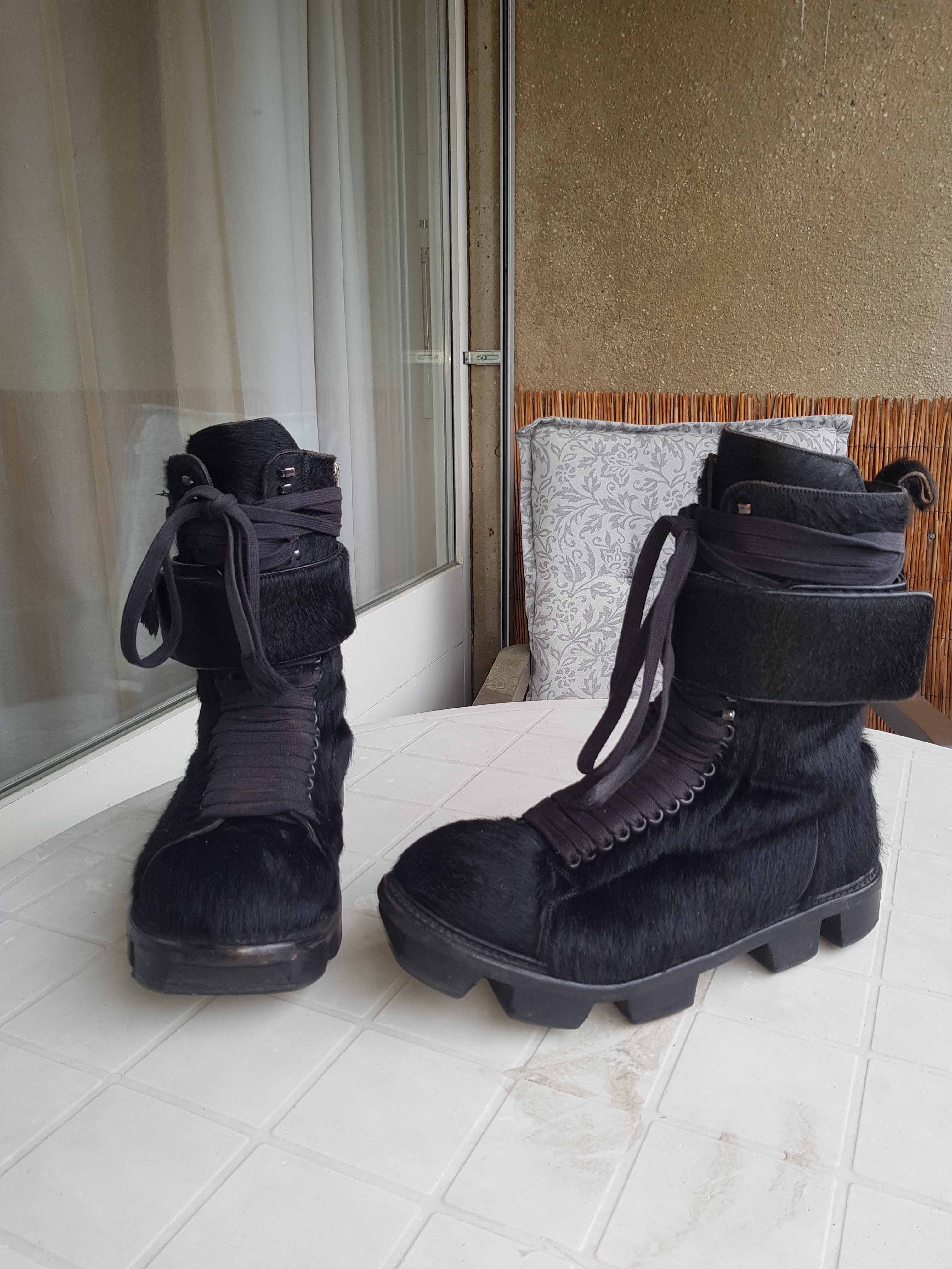 Rick Owens Runway FW13 Plinth Hiking Boots vshvsqz REVERSIBLE