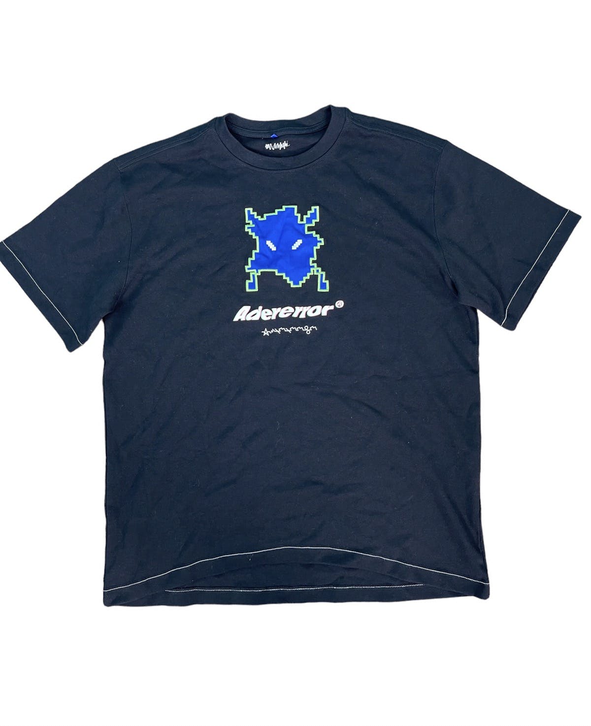 【ADER ERROR】 Alien t-shirt 01 ADER error Adder Error Alien Logo Oversize Tee | azzashop