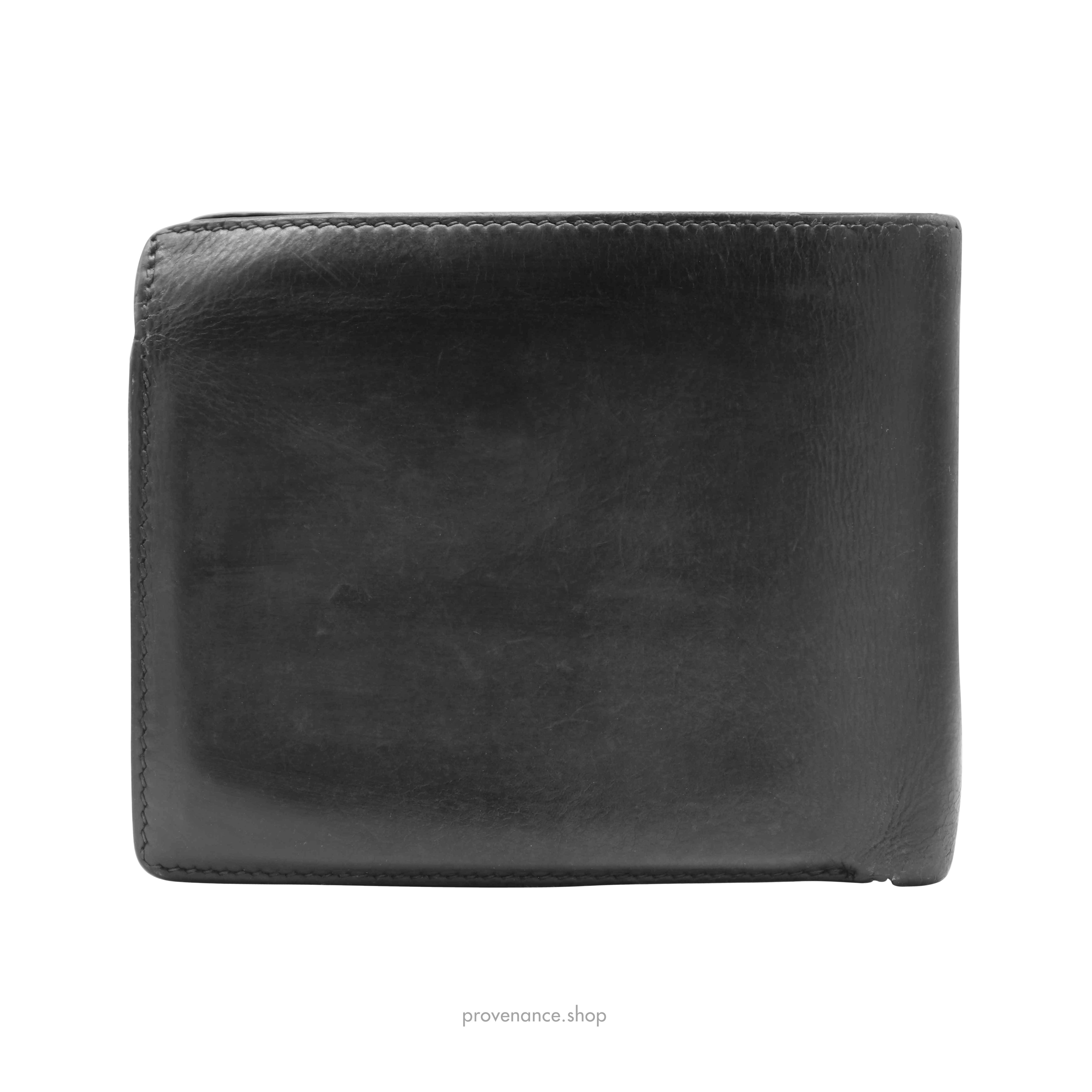 Hermès Hermes Bifold Wallet - Black Box Calfskin Leather 