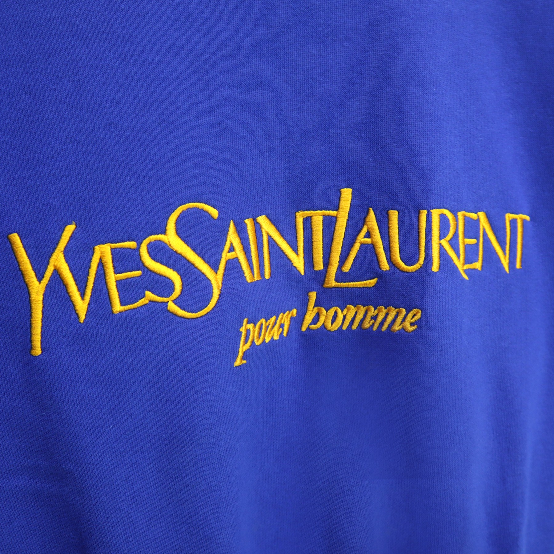 High quality vintage YSL pour homme emboided logo