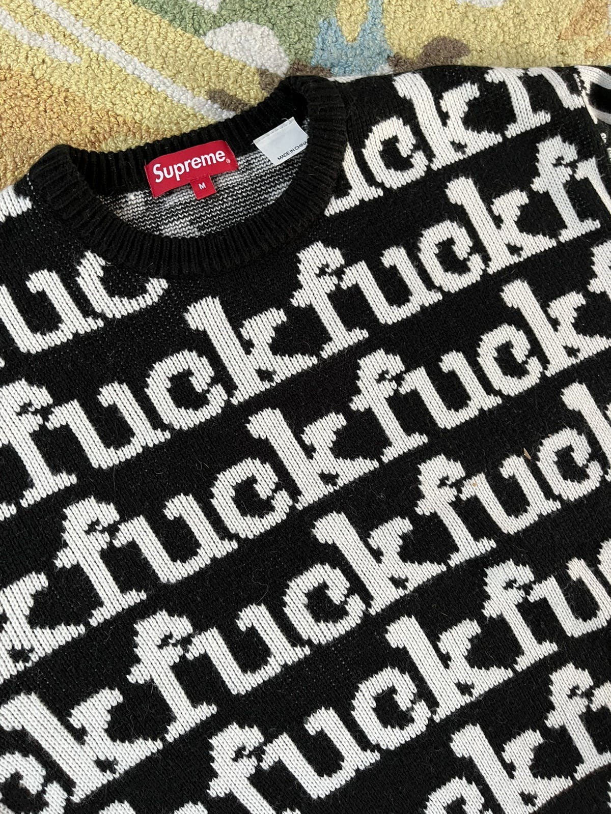 Supreme Supreme Fuck Sweater SS22 Black | kchype | REVERSIBLE