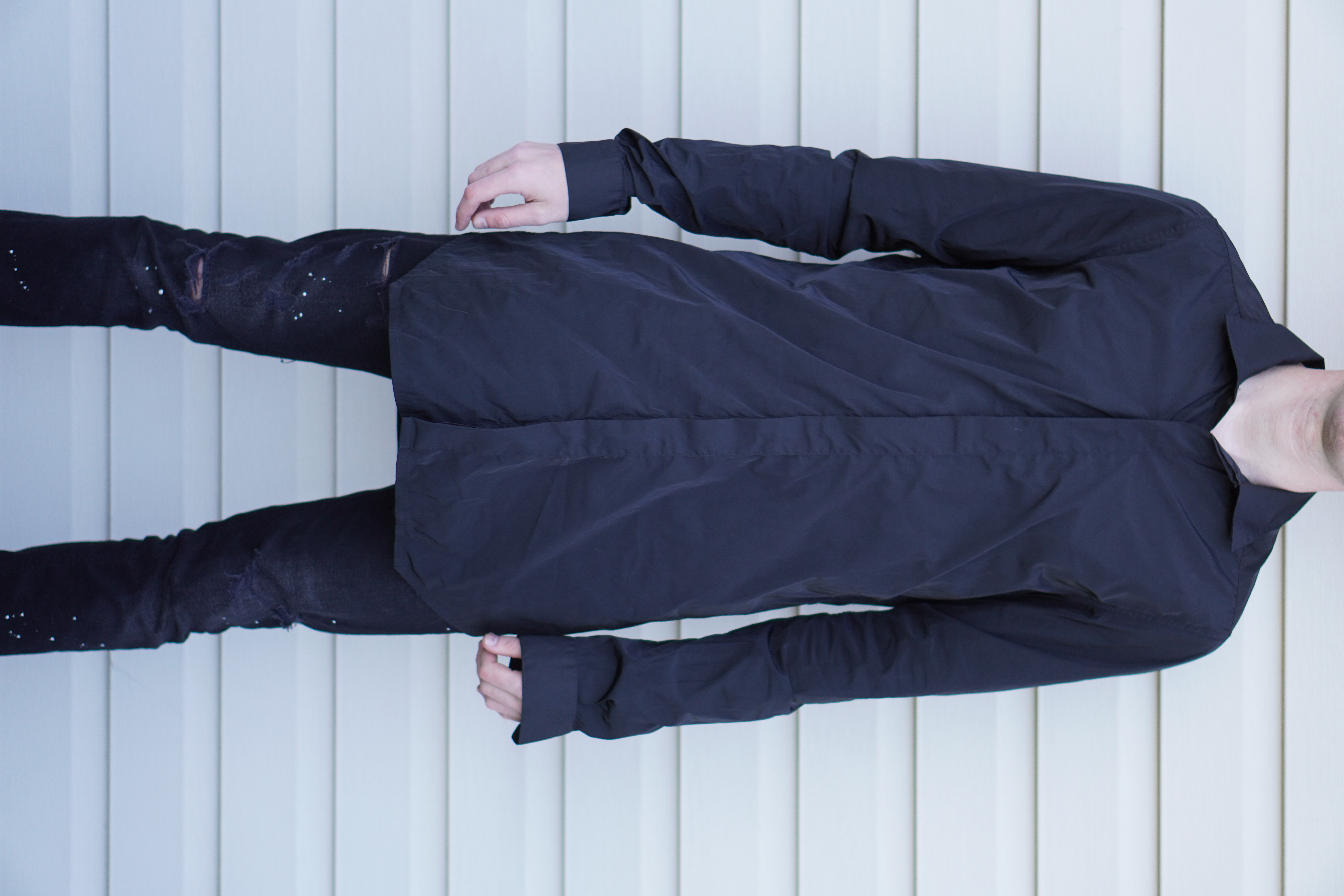 Rick Owens Rick Owens SS17 Walrus Long Office Button Shirt Black