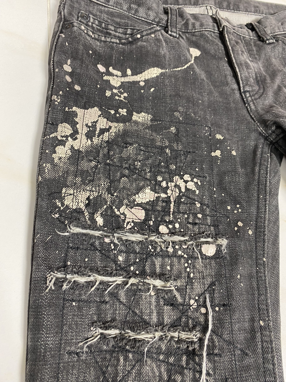 Hysteric Glamour Hysteric Glamour Scab Distressed Jeans. S017 