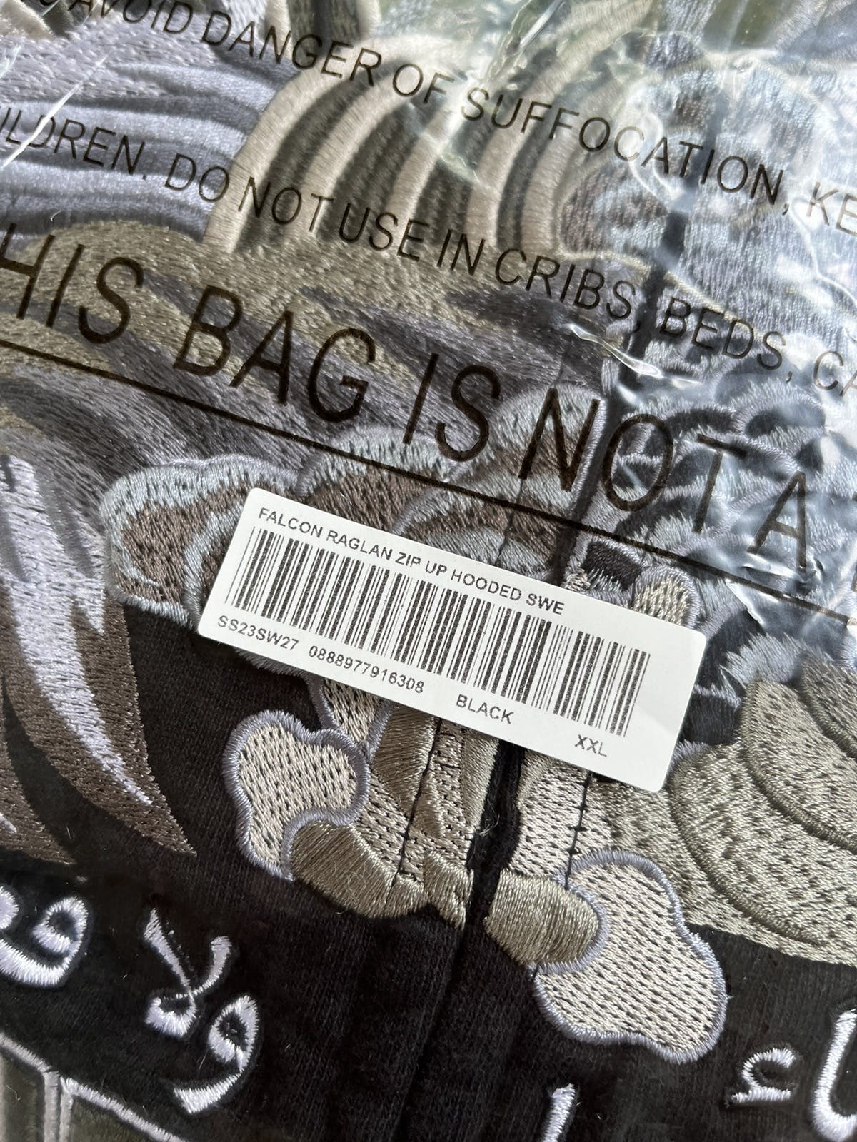 Supreme Supreme Falcon Raglan Zip Up Hoodie Jacket SS23