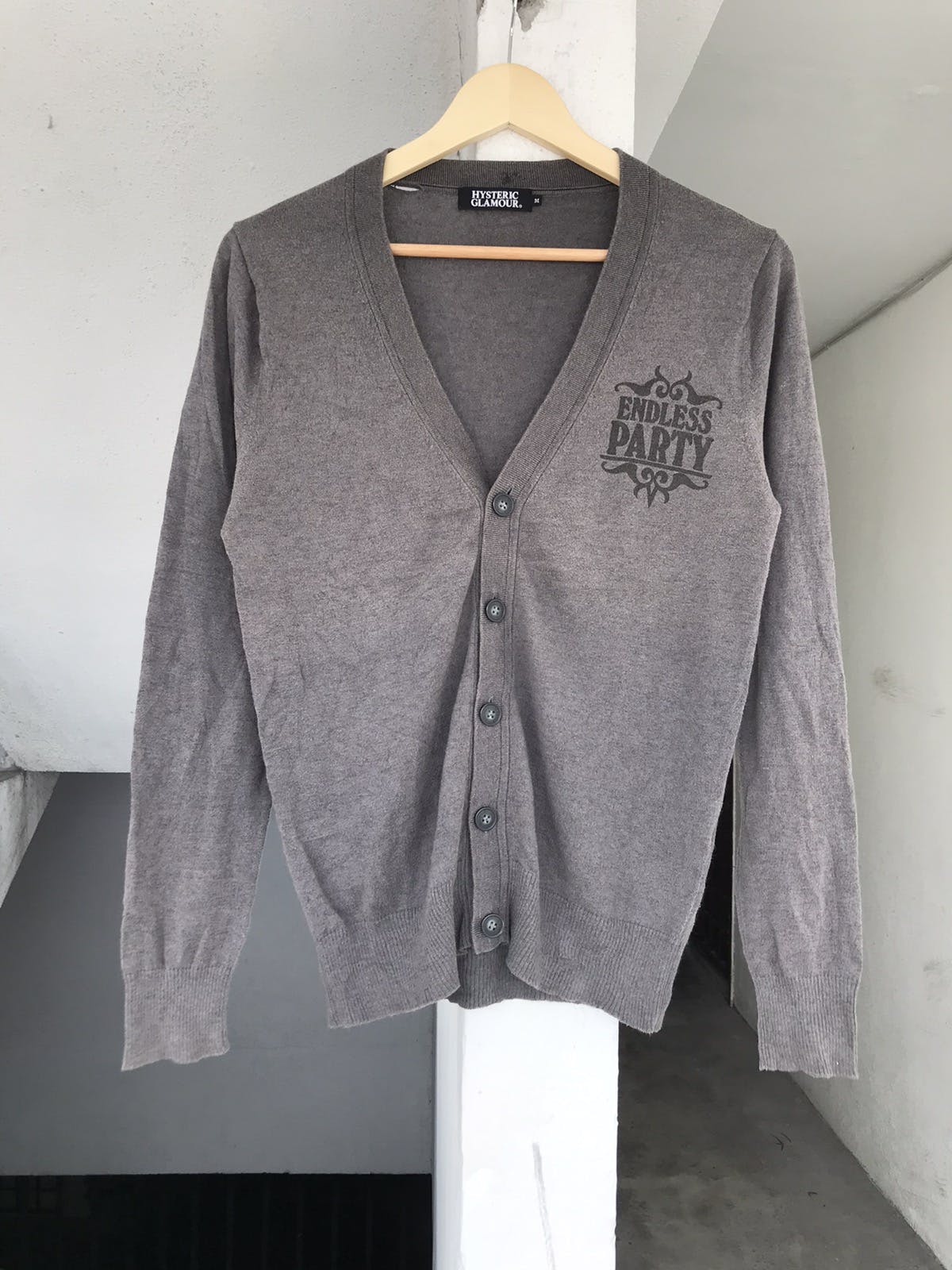 HYSTERIC GLAMOUR Gray Cardigan S