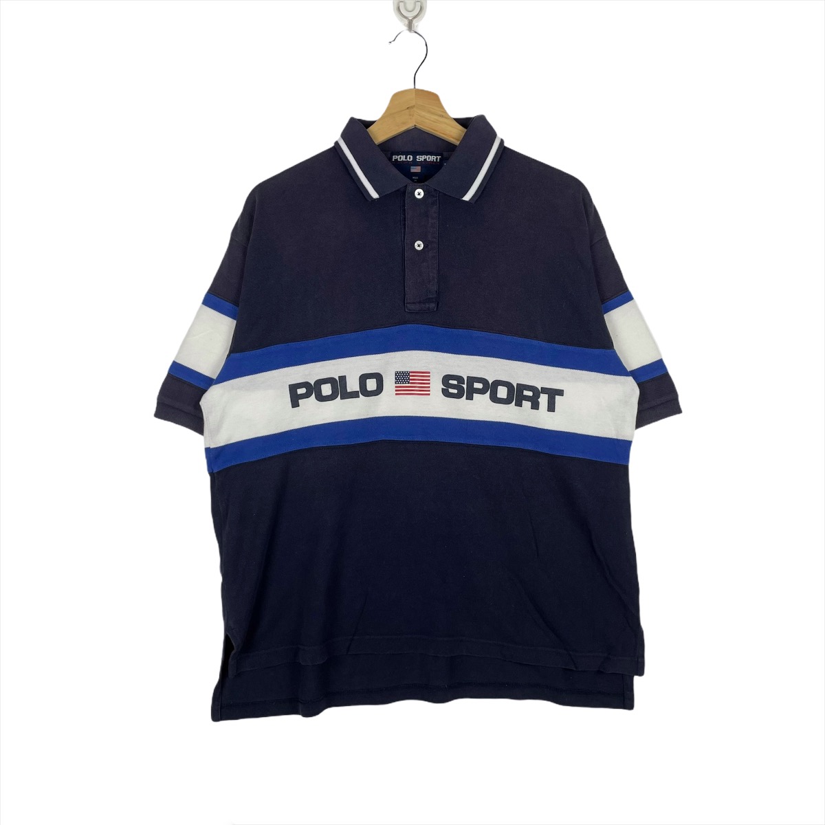 Vintage Polo Sport Cross Flag, Polo Rugby store by Ralph Lauren.