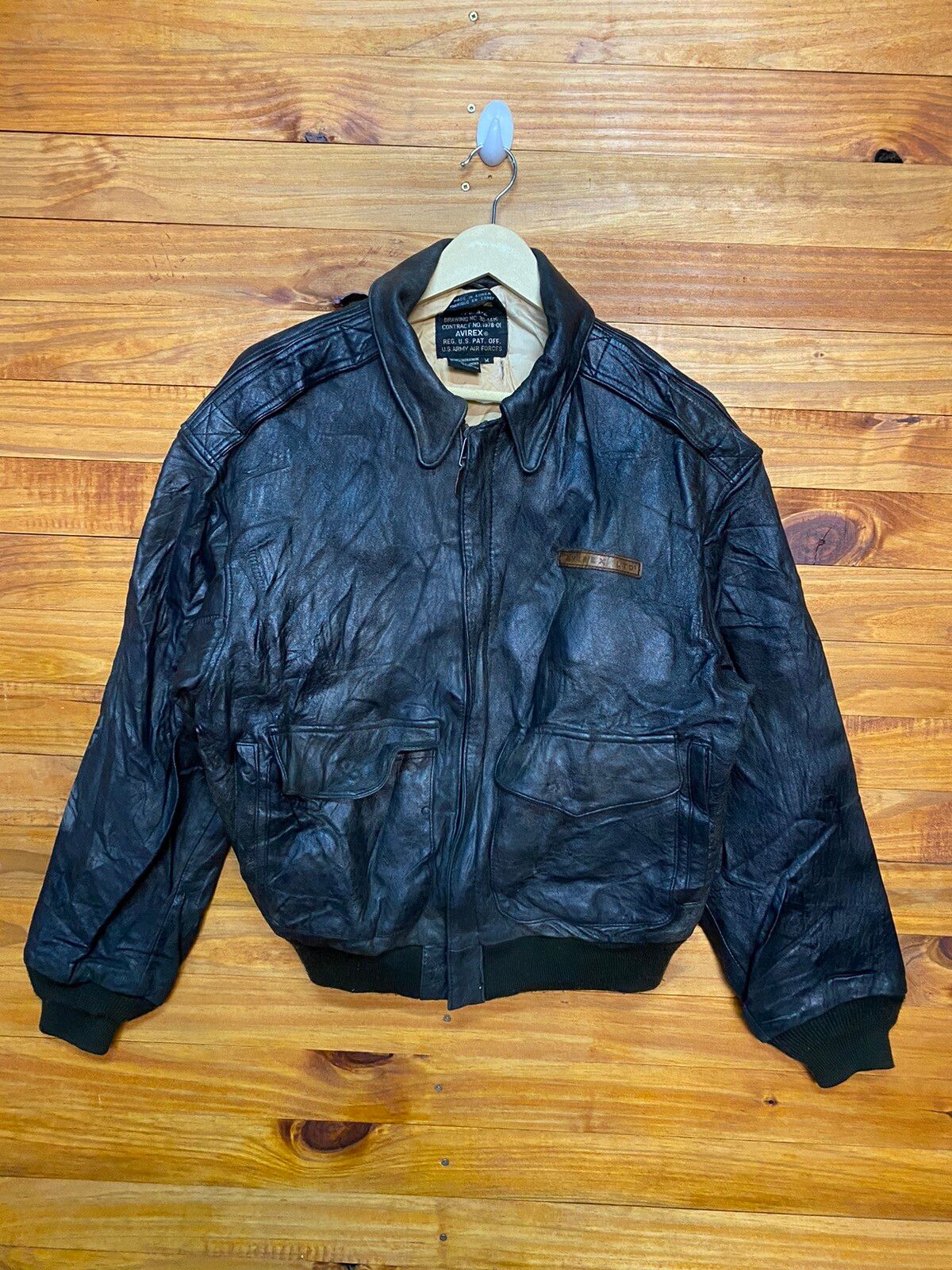 Other Designers Us Air Force - Vintage 80s Avirex Type A2 Leather Jacket |  blackgothninjaz | REVERSIBLE