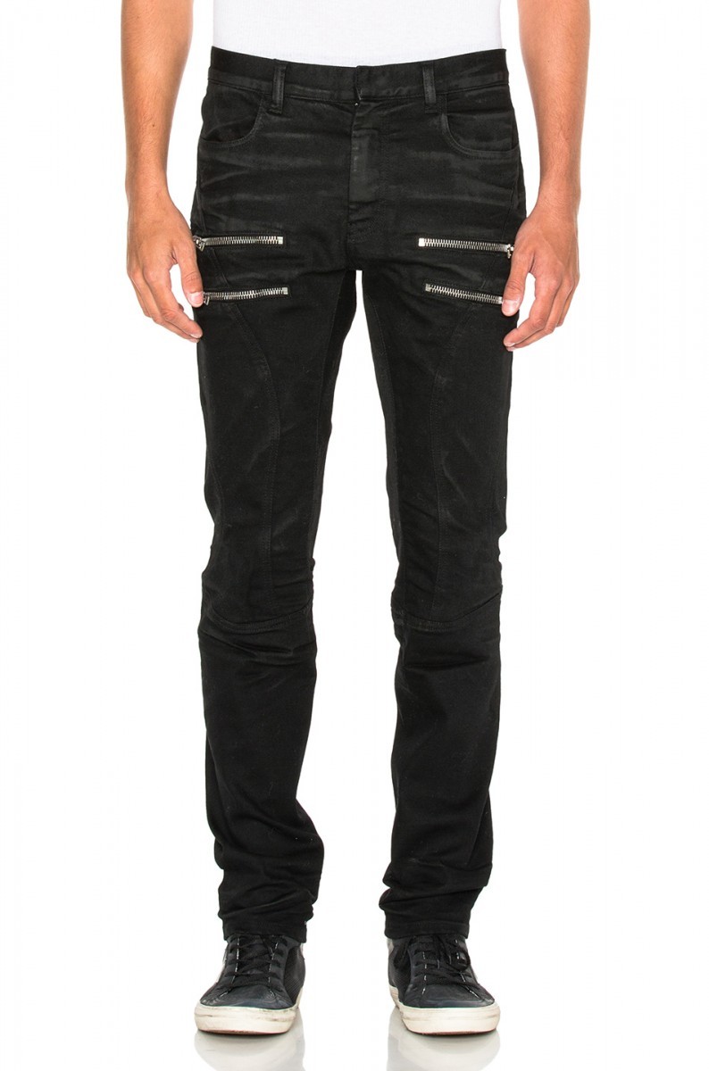 Faith Connexion BNWT AW16 FAITH CONNEXION ZIP COATED DENIM BIKER