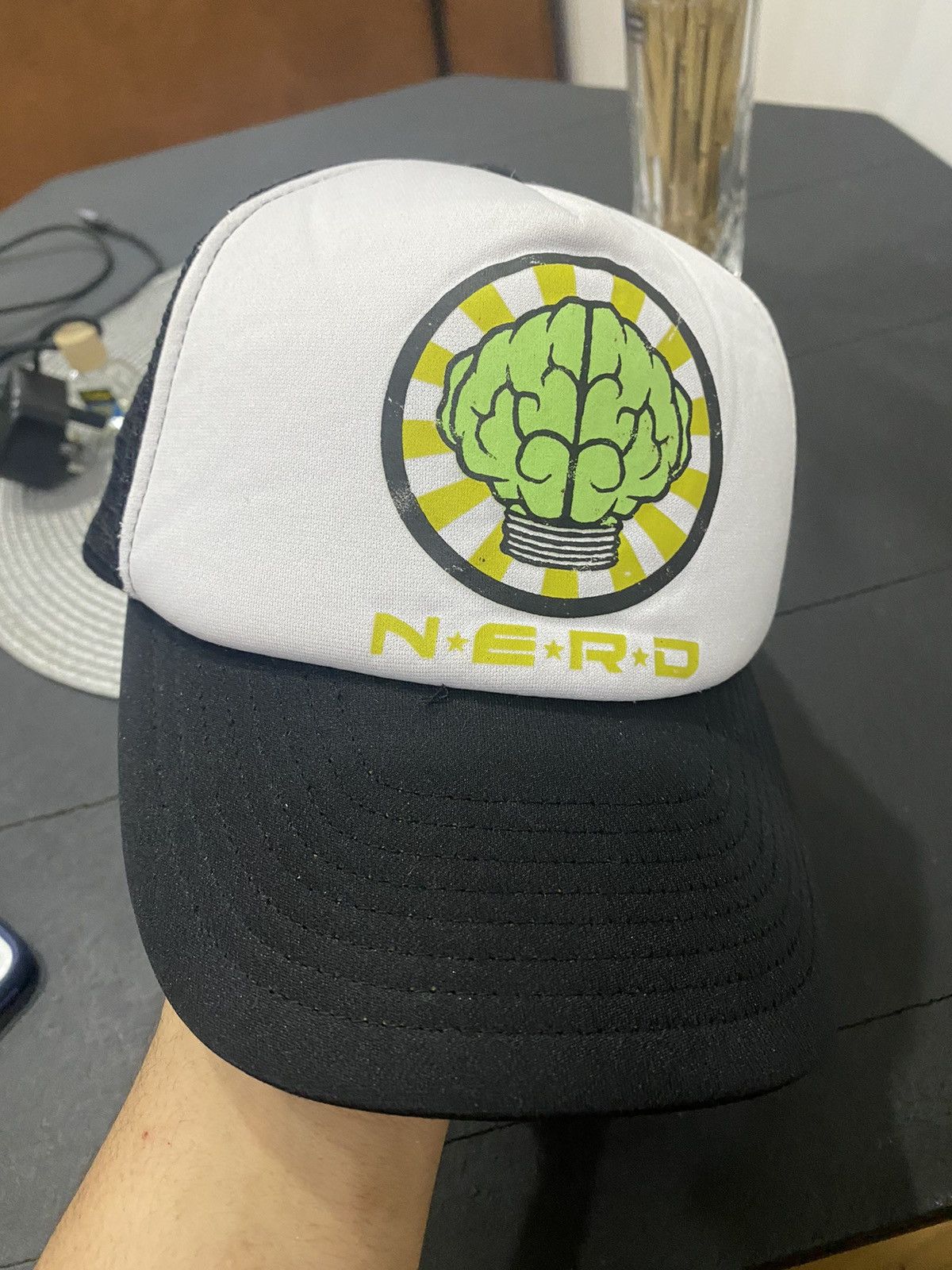 Rare Vintage N.E.R.D orders Pharrell 2002 Tour Promo Glow in the Dark Otto Trucker Hat