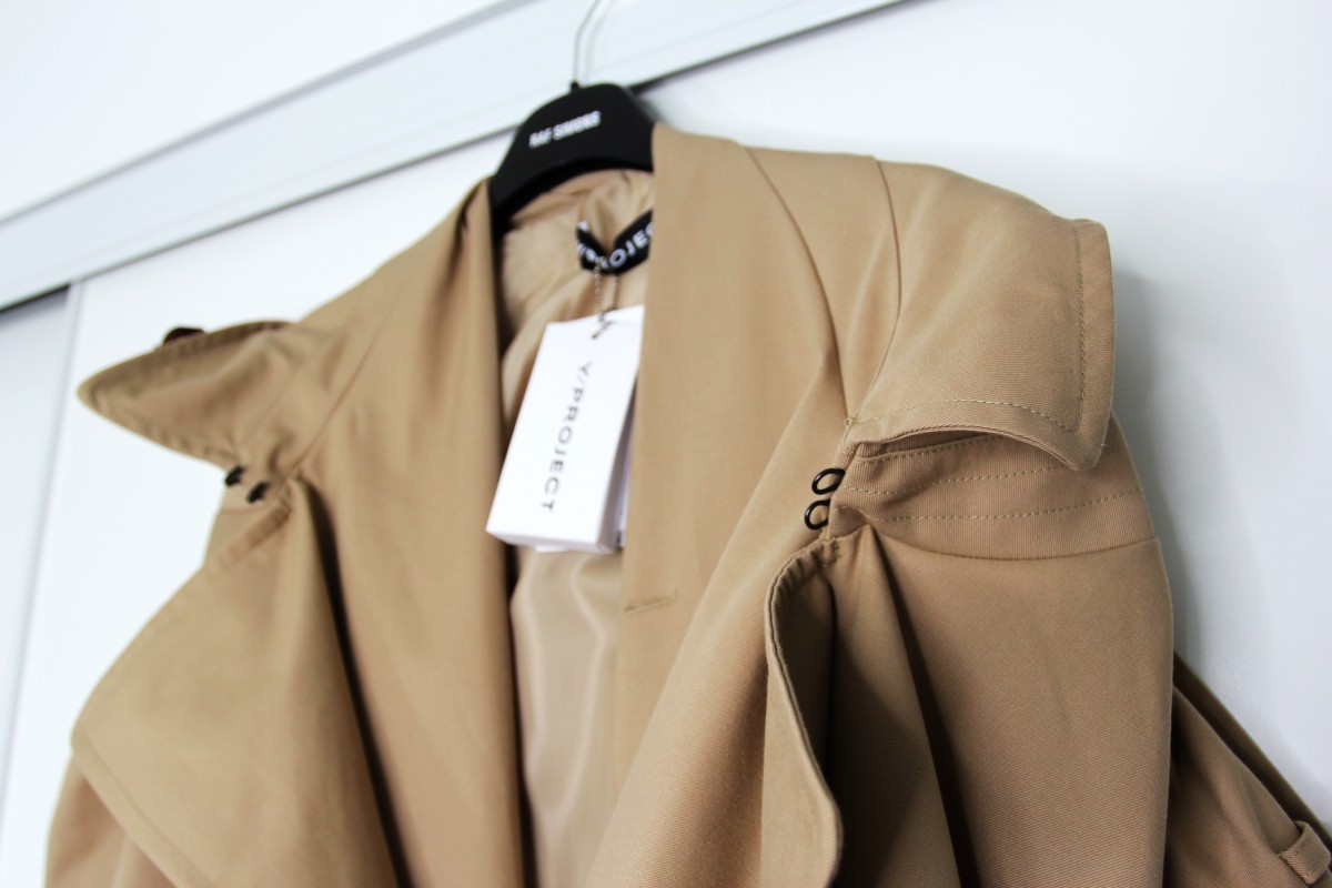 Y/Project BNWT SS20 Y/PROJECT INFINITY EXAGGERATED TRENCH COAT S | calif |  REVERSIBLE