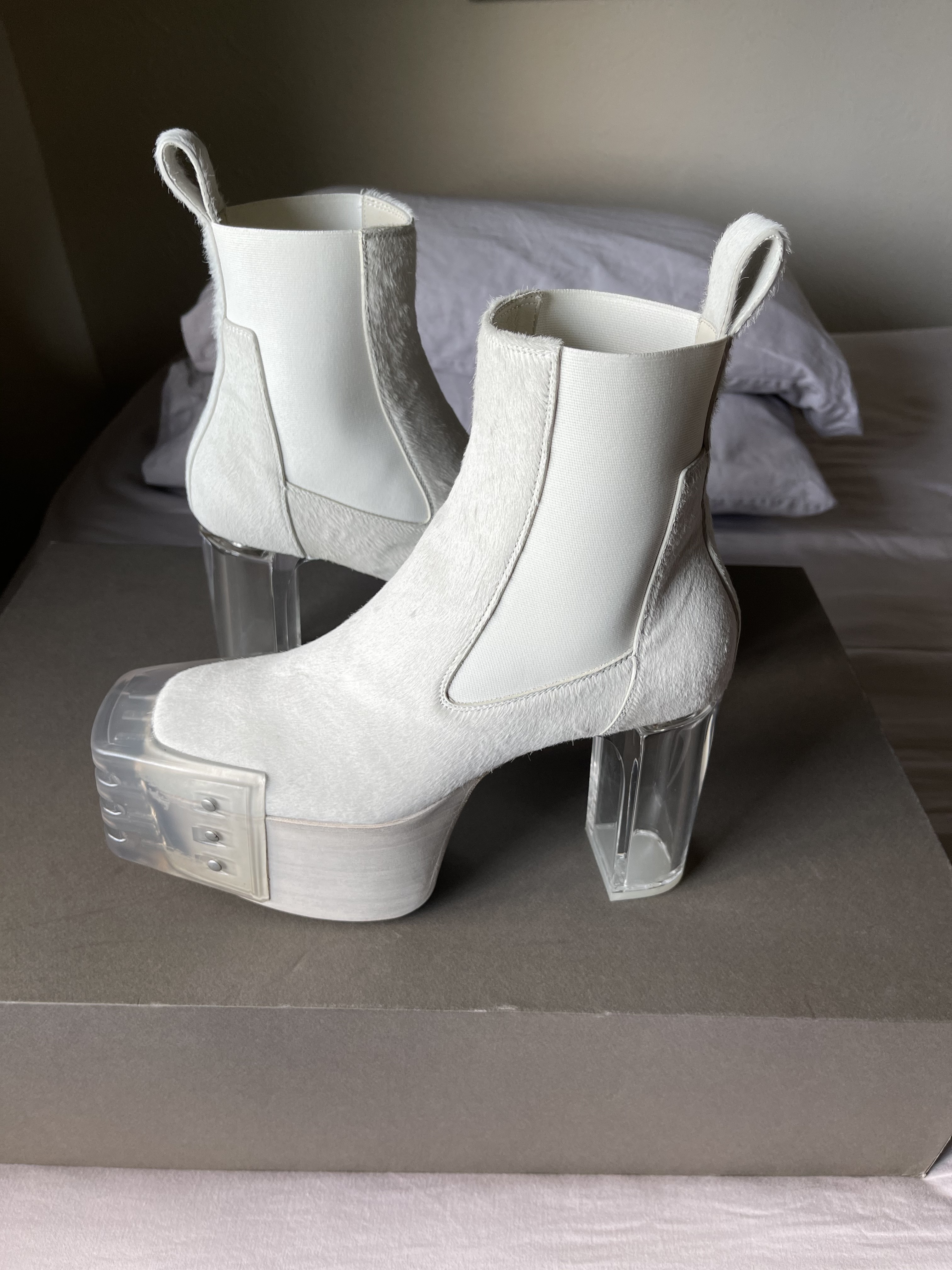 Rick Owens Rick Owens Tecuatl Pony Hair Kiss Heel Rick Owens Rick Owens Tecuatl Pony Hair Kiss Heel