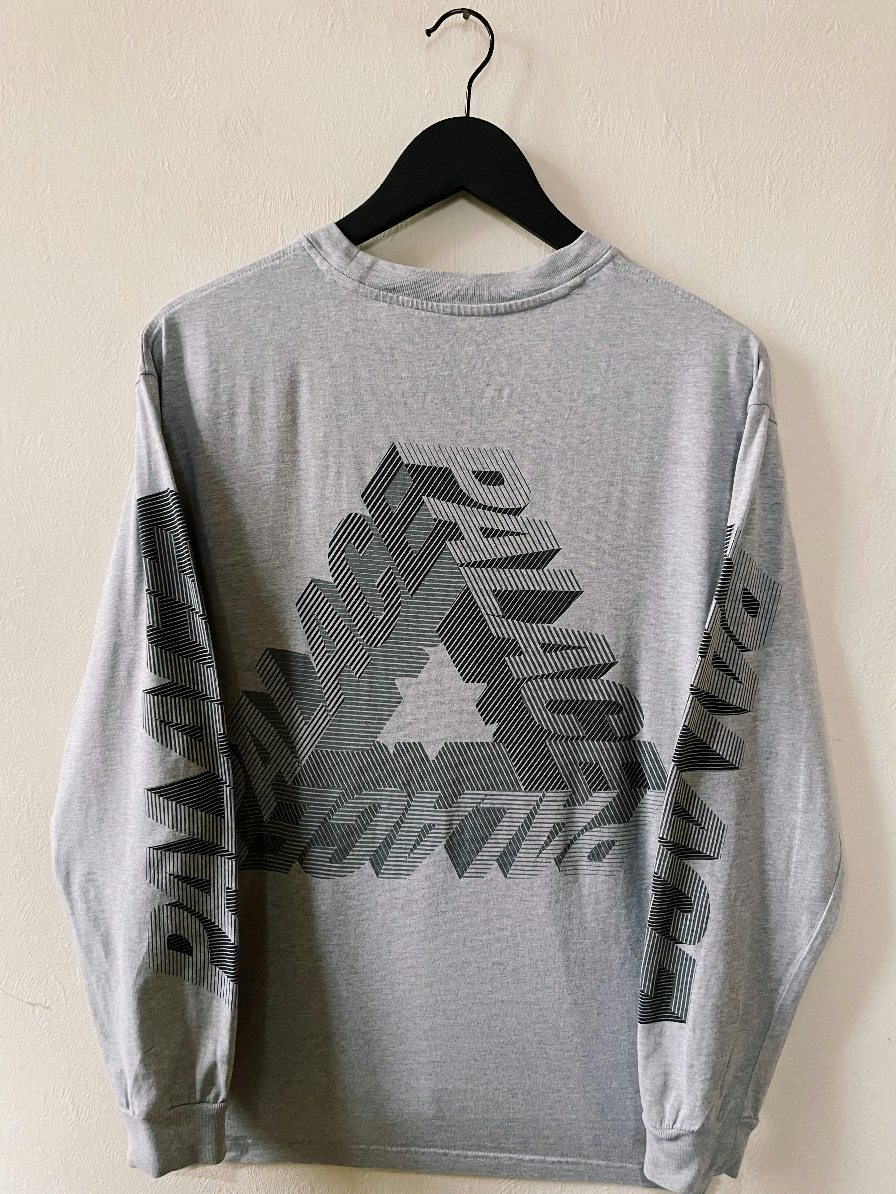 トップス TRI-BONE Gray longsleeve XL palace
