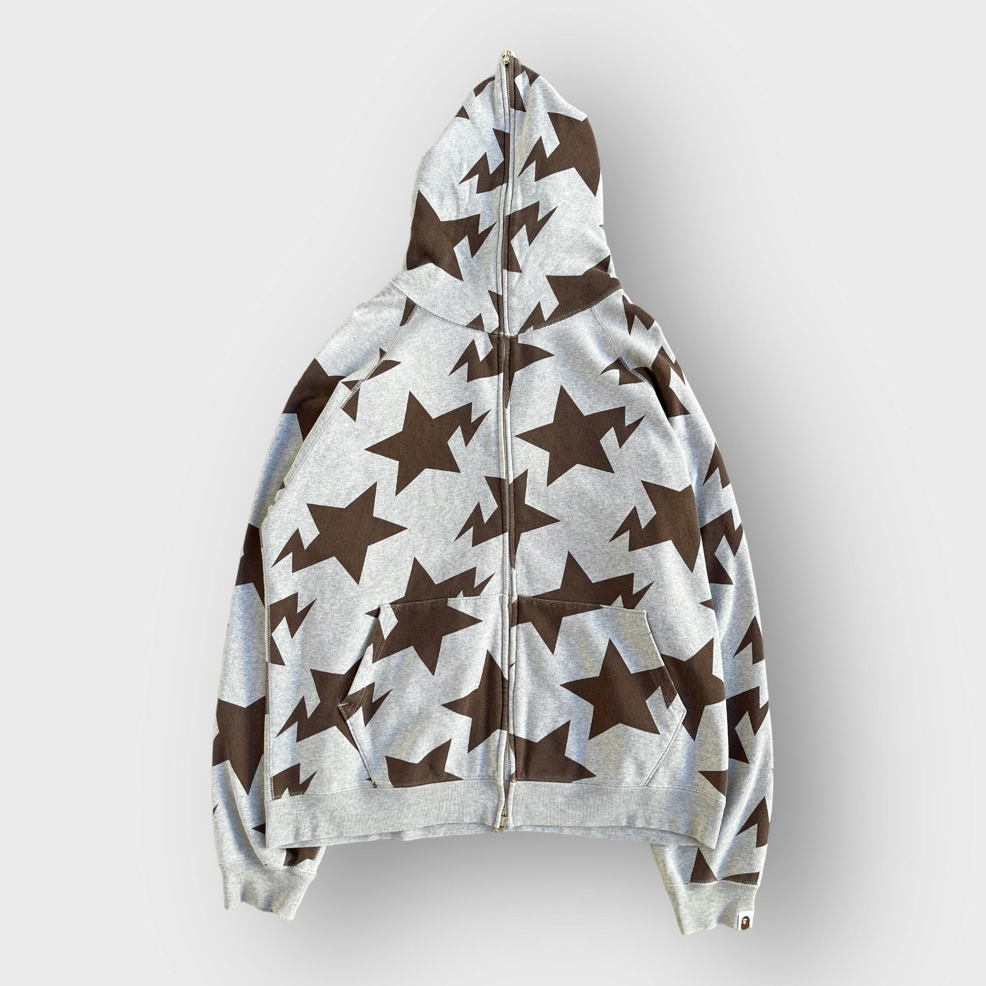 トップス A BATHING APE star double zip hoodie KAWS × BAPE STA bendy full zip hoodie a bathing ape star