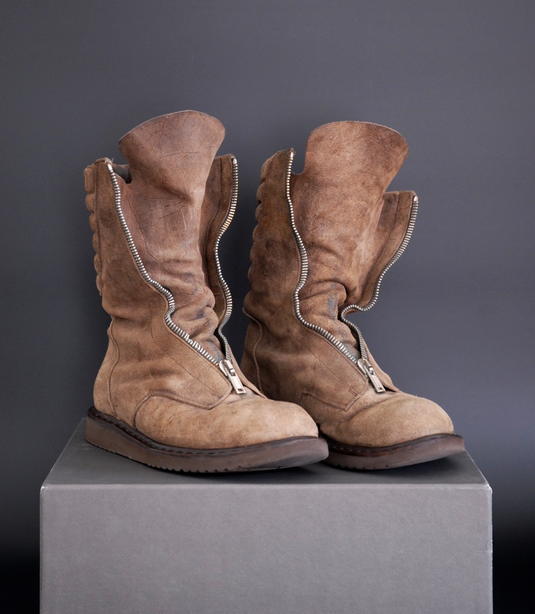 rick owens mohawk boots