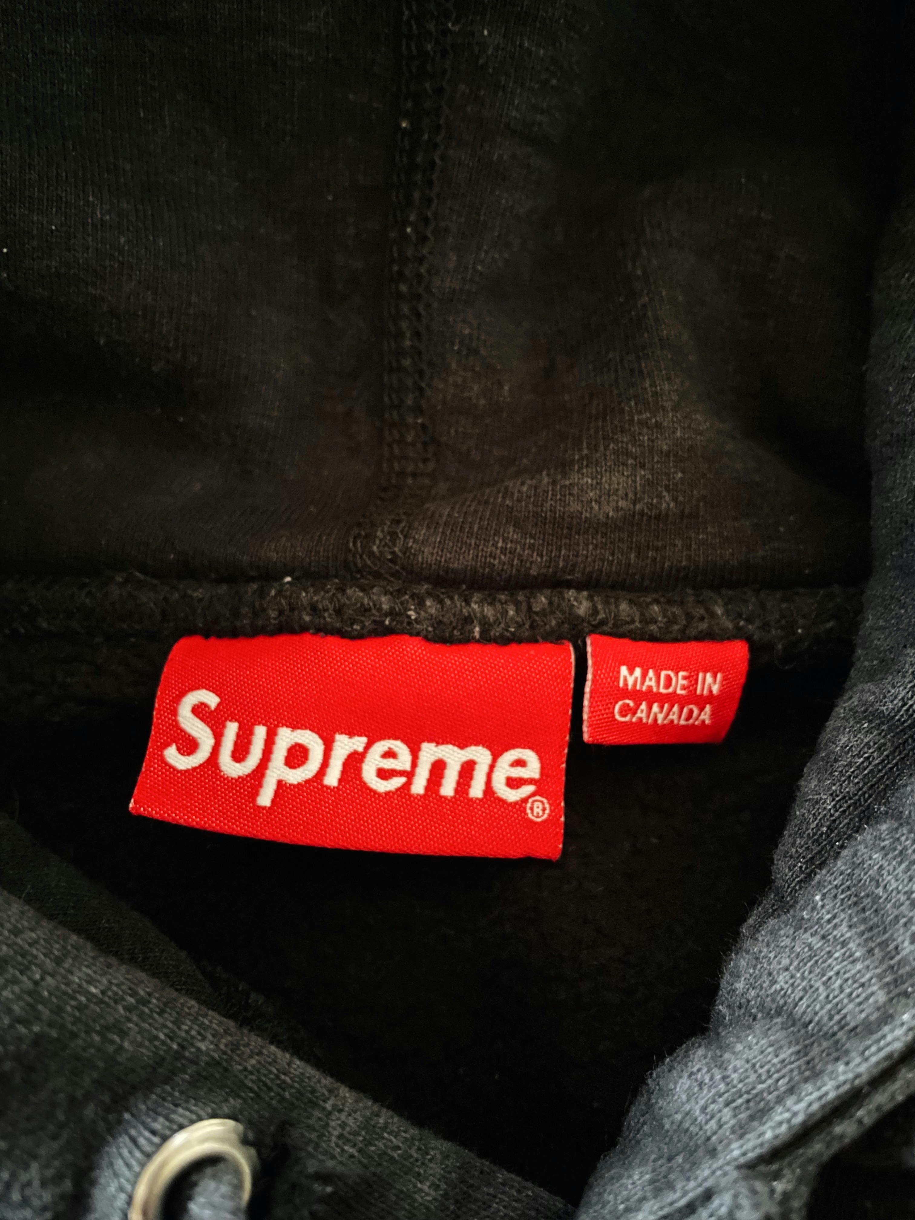 SUPREME SLAYER 2024 EAGLE HOODED SWEATER BLACK