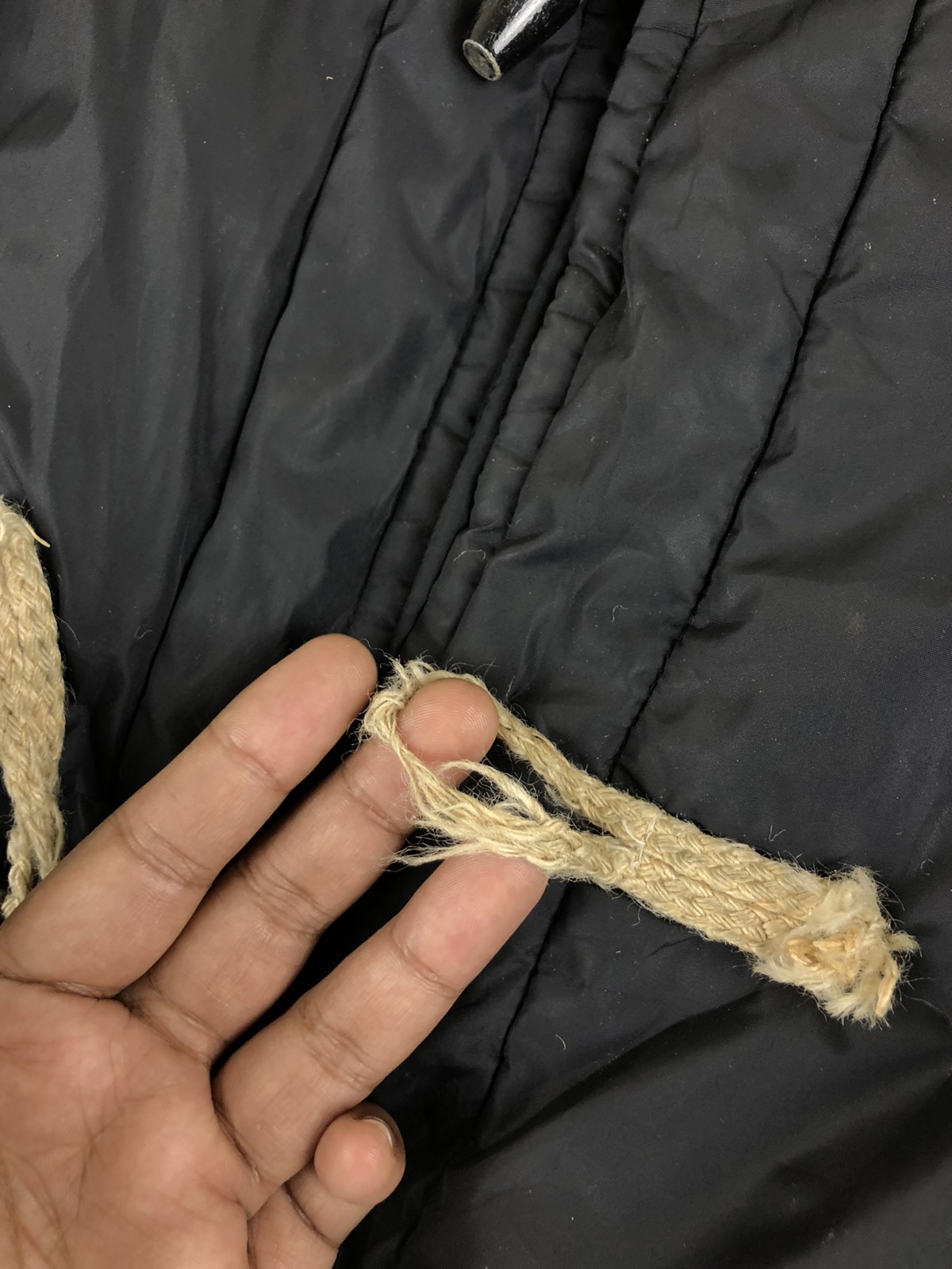 Comme Des Garçons Comme des Garcons Black Nylon Duffle Coat