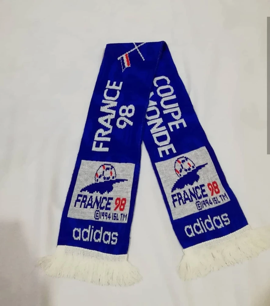 Vintage 1998 World Cup Scarf Adidas sold Coupe du Monde France Soccer