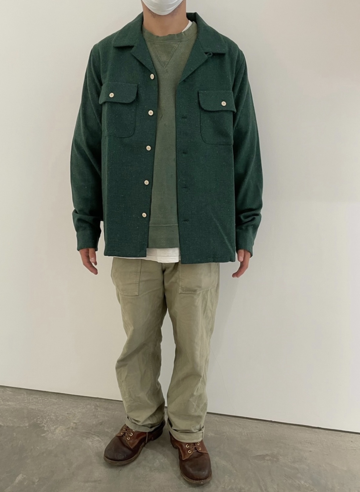 visvim 《SOLD！》Visvim 22AW Boomer Shirt L/S Donegal | ubvintage