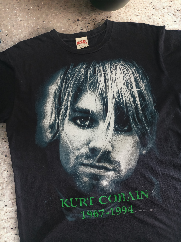 Vintage 1998 Kurt Cobain Portrait Tee T-Shirt cheapest