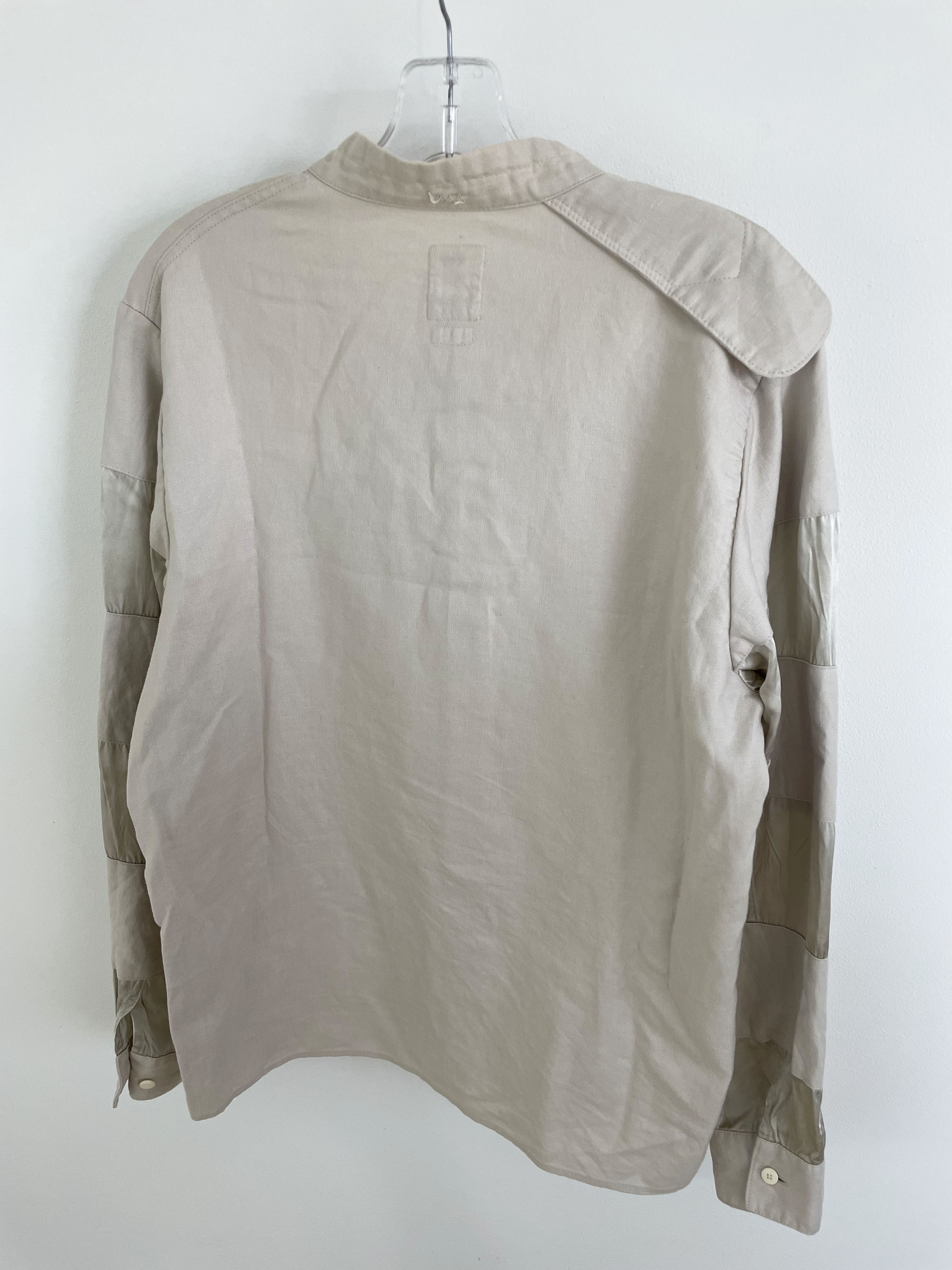 visvim TRIPLE CROWN SHIRT リネン 異素材切替 M｜メンズ