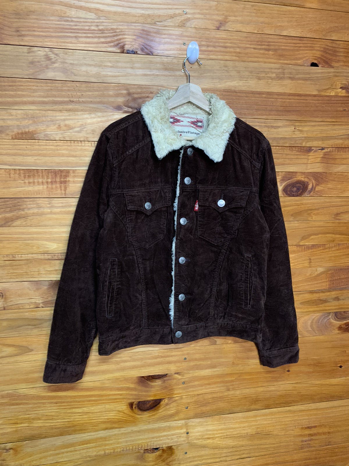 Other Designers Edwin Edwin Exclusive Vintage Corduroy Sherpa Trucker Jacket hyper69 REVERSIBLE