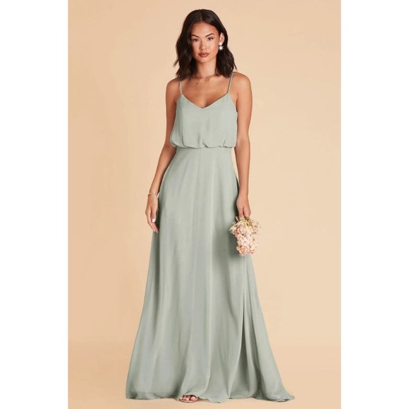 sachin and babi light blue dress Amoris T703 Elegant A-Line Chiffon Gown Light Yellow / S