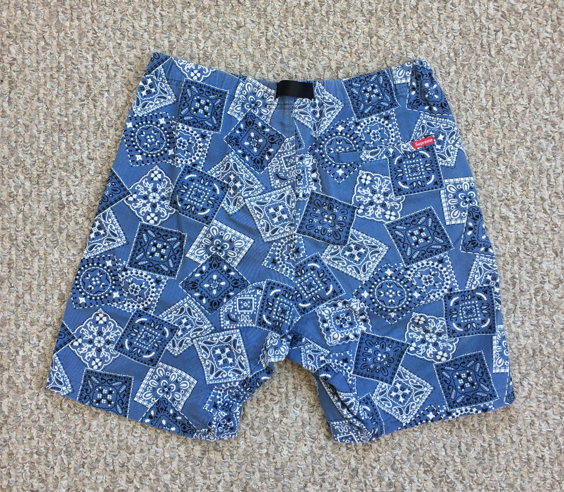 Popular Supreme Bandana Shorts