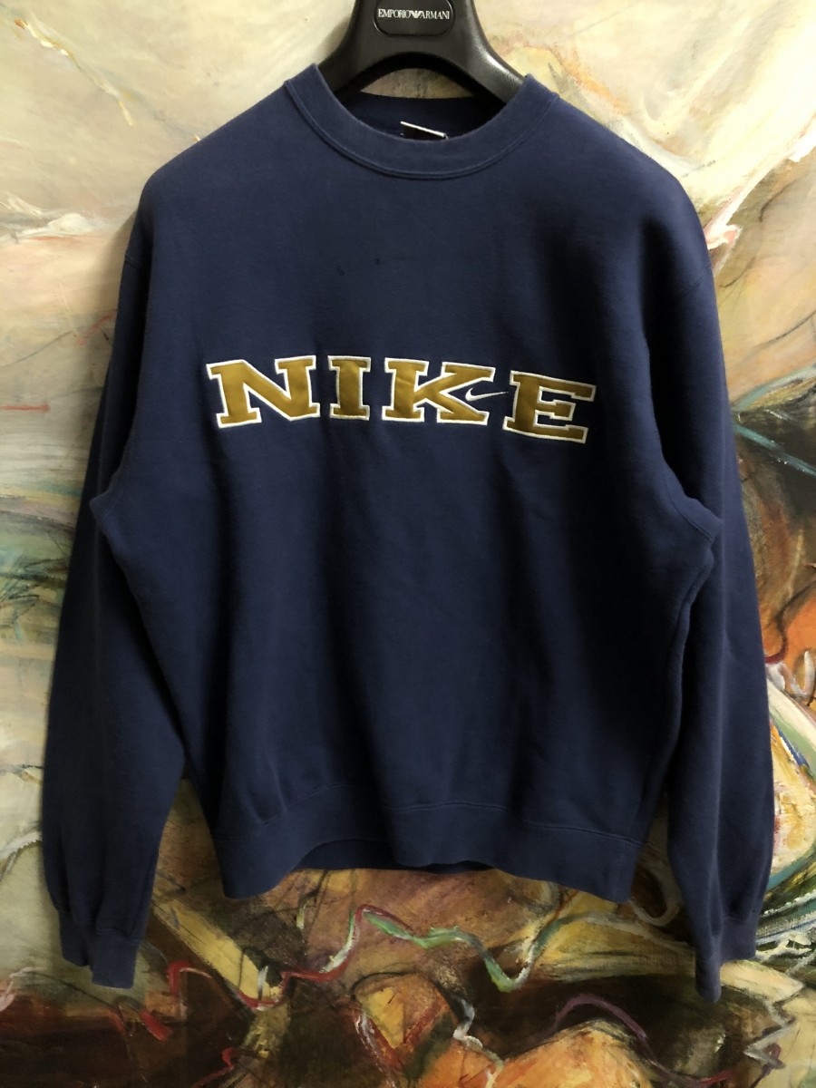 vintage nike sweatshirt navy blue