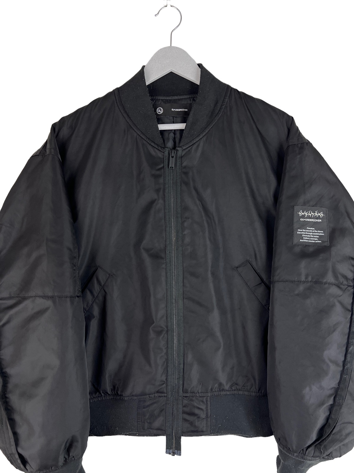 GU UNDERCOVER FREEDOM NOISE MA-1 ジャケット M GU x UNDERCOVER AW21 'Freedom Noise' MA-1 Graphic Bomber – DRIEW