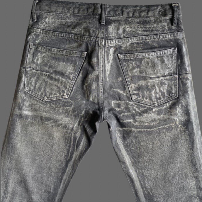 dior homme SS05 爪痕　ブラック　ウォッシュデニム　w28 dior homme SS05 爪痕 ブラック ウォッシュデニム w28 - メルカリ
