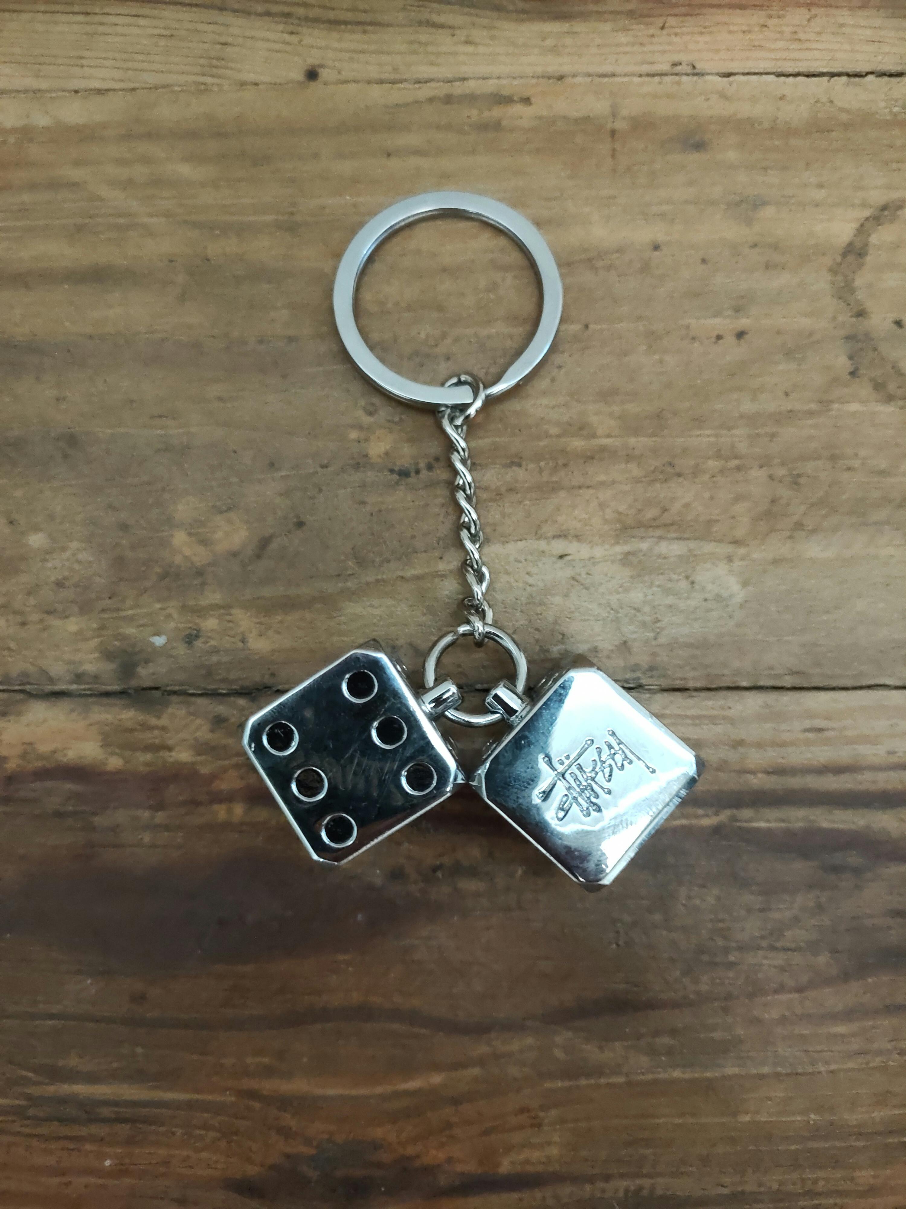 Stüssy RARE Stussy Double Dice Keychain | ivory22 | REVERSIBLE