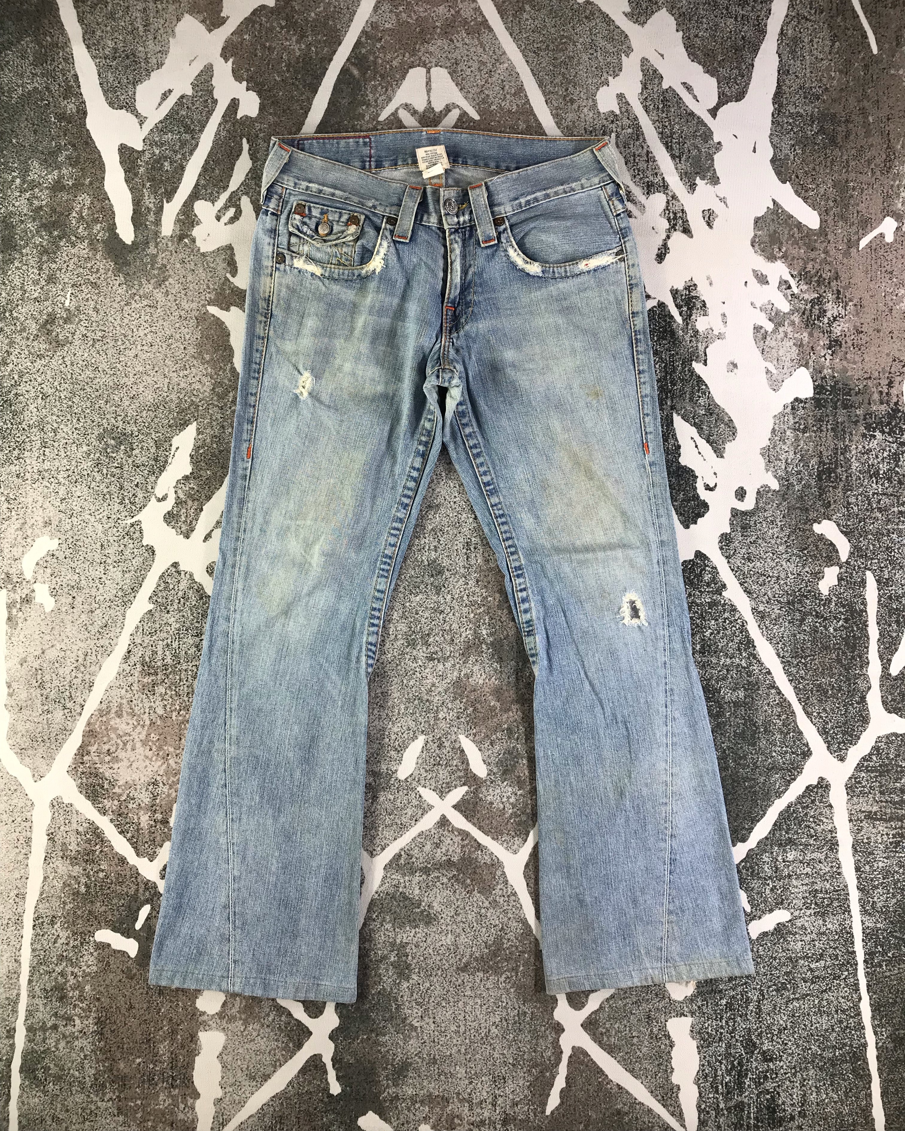 True Religion Joey Patchwork buy Denim Jeans (RARE)