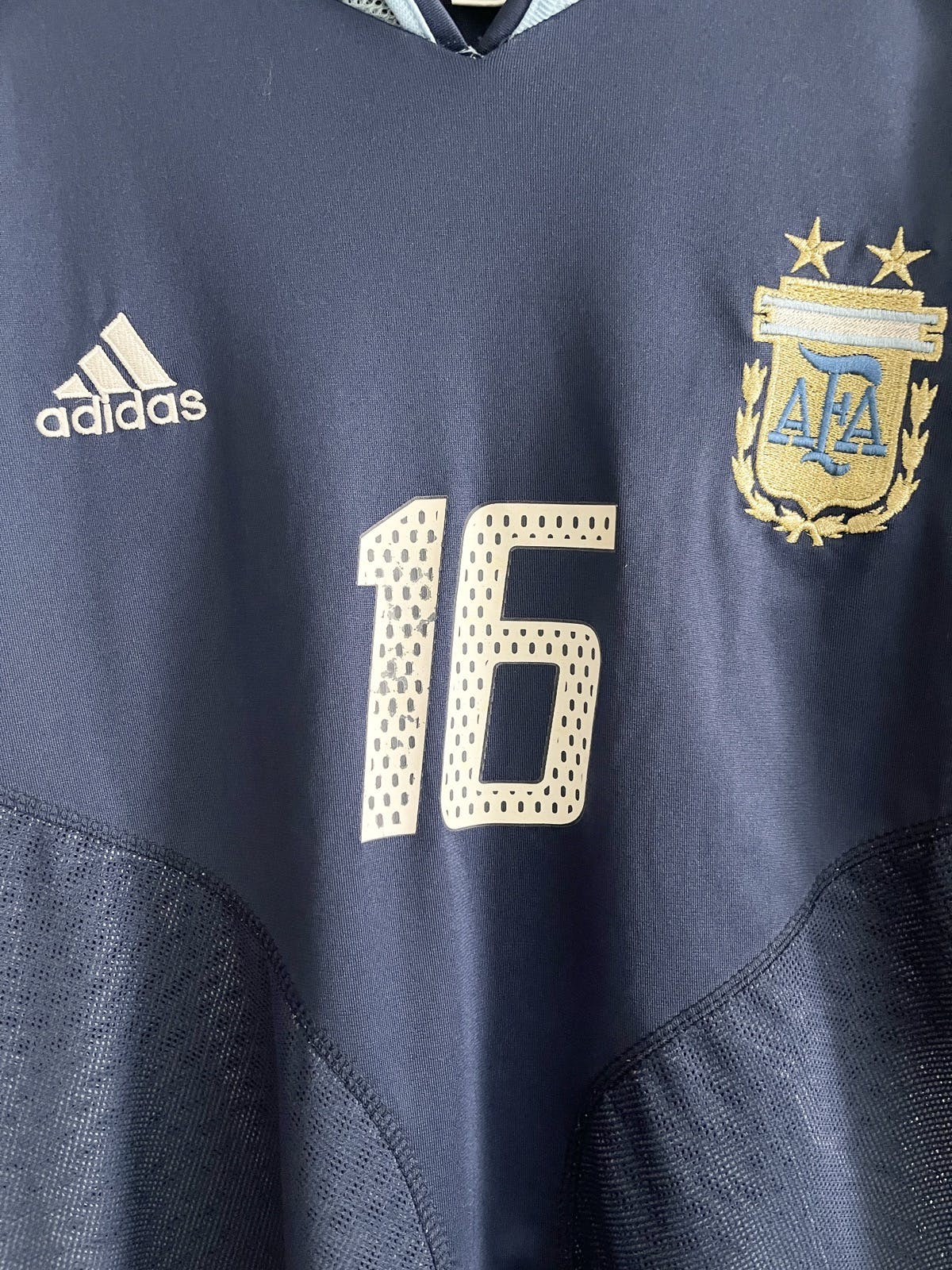 Other Designers Vintage 2002 Argentina Away Jersey #16 Aimar