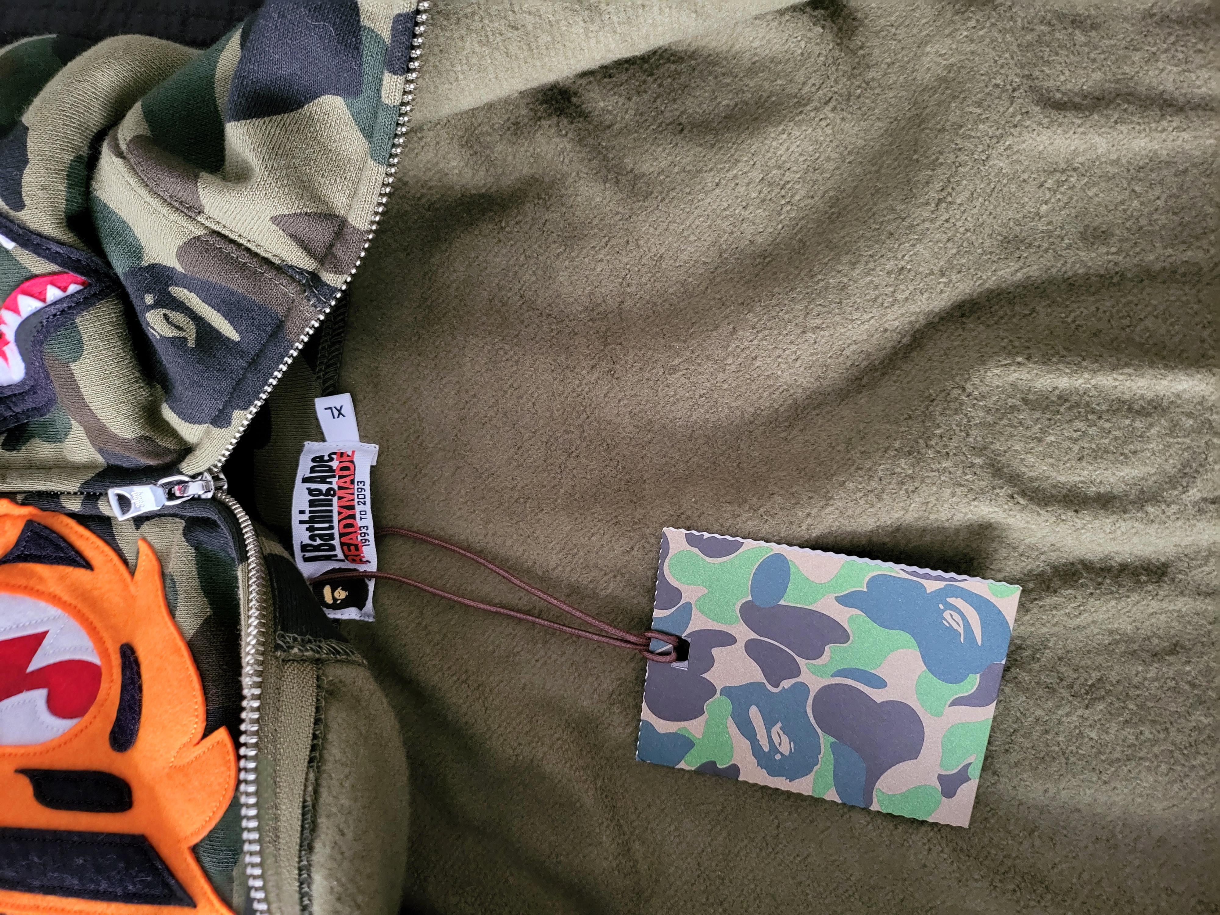 A BATHING APE® Bape Readymade Camo Hoodie w Tags packsinthemail