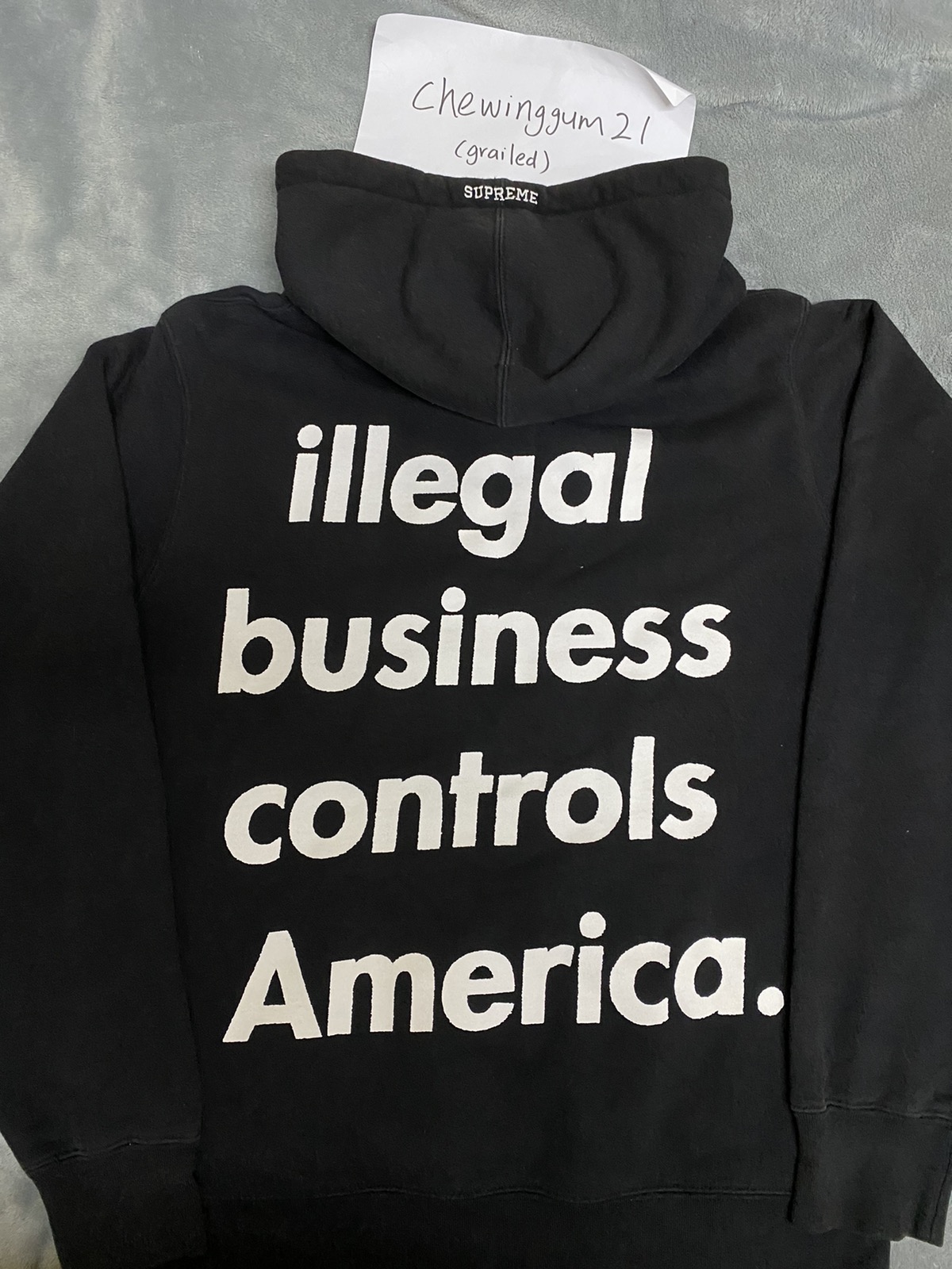 Supreme Supreme IBCA illegal Business Control America Hoodie 