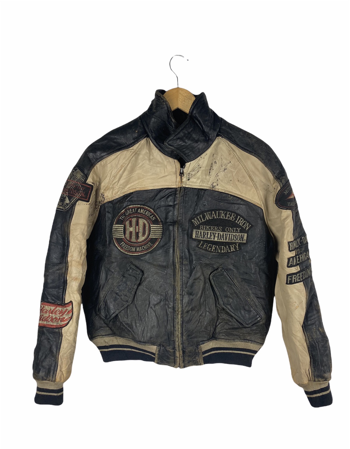 Other Designers Vintage - HARLEY DAVIDSON VINTAGE LEATHER JACKET 
