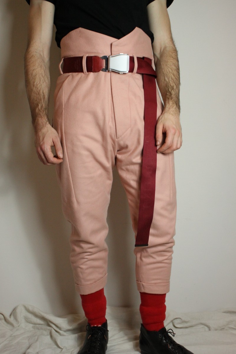 JULIUS 【NEUROMANTIKA】パンツ Julius AW17 Neuromantika Pink Sample Pants - 597PAM1