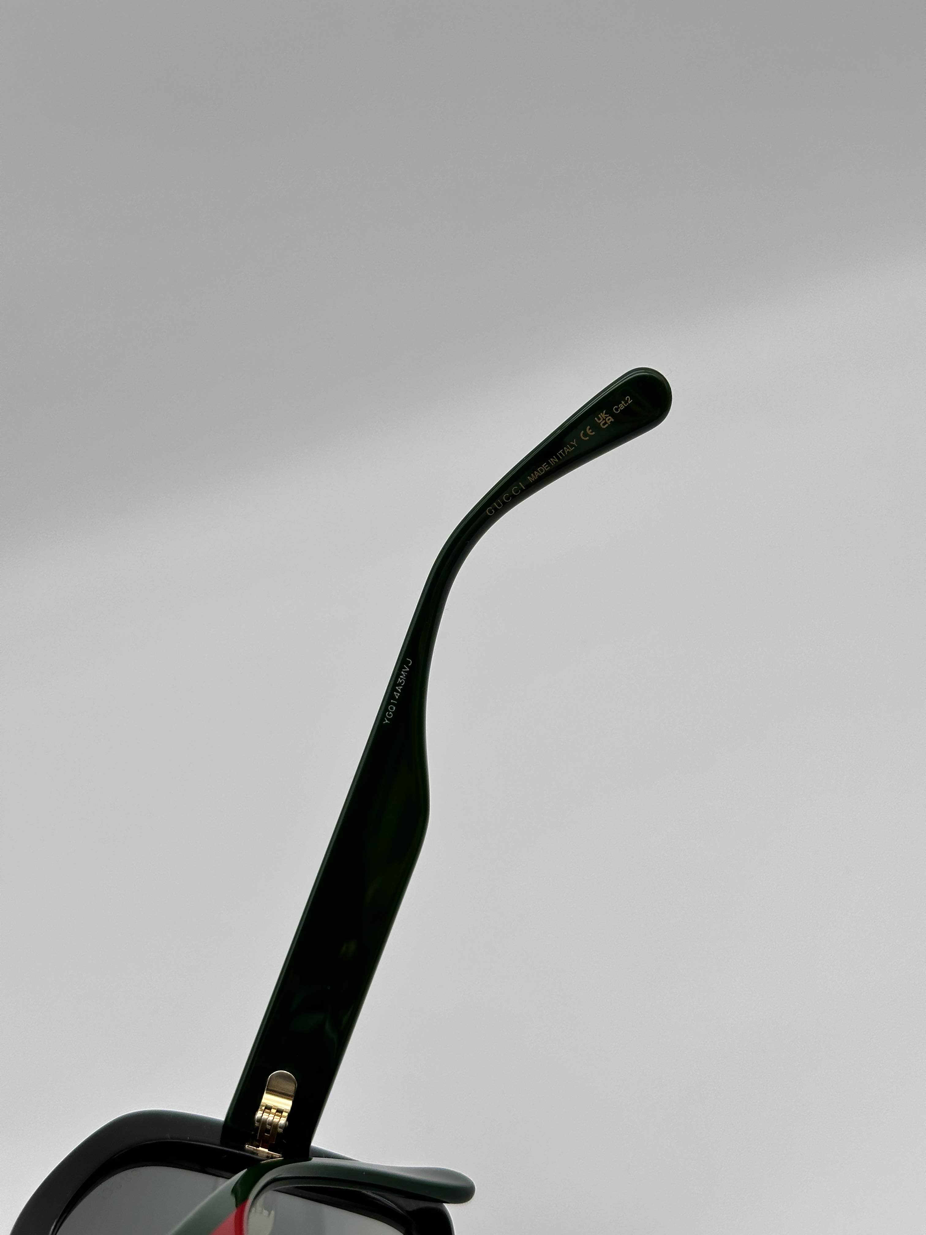 Gucci GG0713S 006 Sunglasses Black Green Gray Gradient Oversized Woman GUCCI BRAND NEW GUCCI GG0713S 006 Black/Green/Grey Women  main image 2