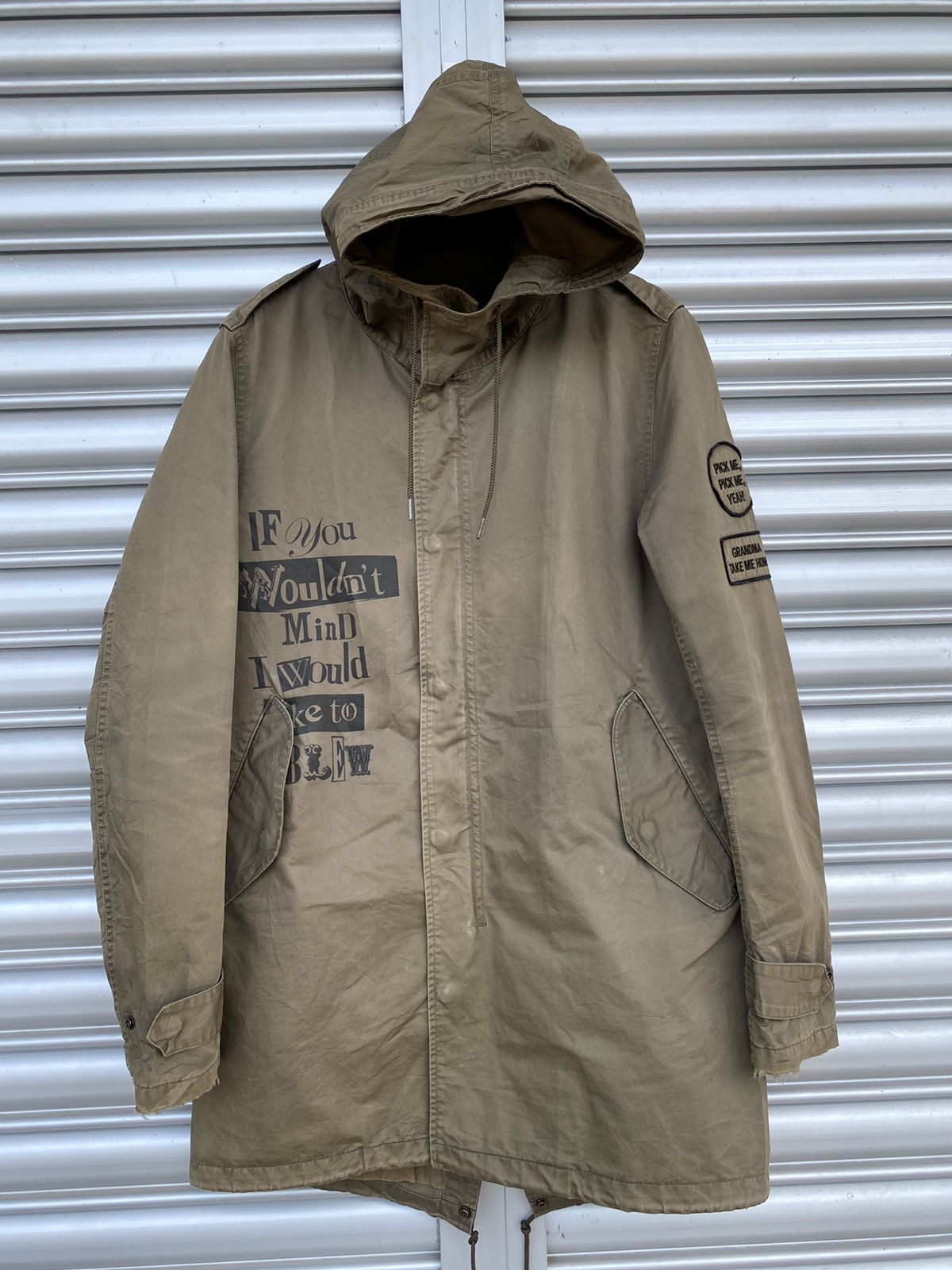 新作【HYSTERIC GLAMOUR】HYSTERIC GIRL Heavyweight Parka SUPREME Hysteric Glamour N-3B/FW17 Parka. Size Large. Green