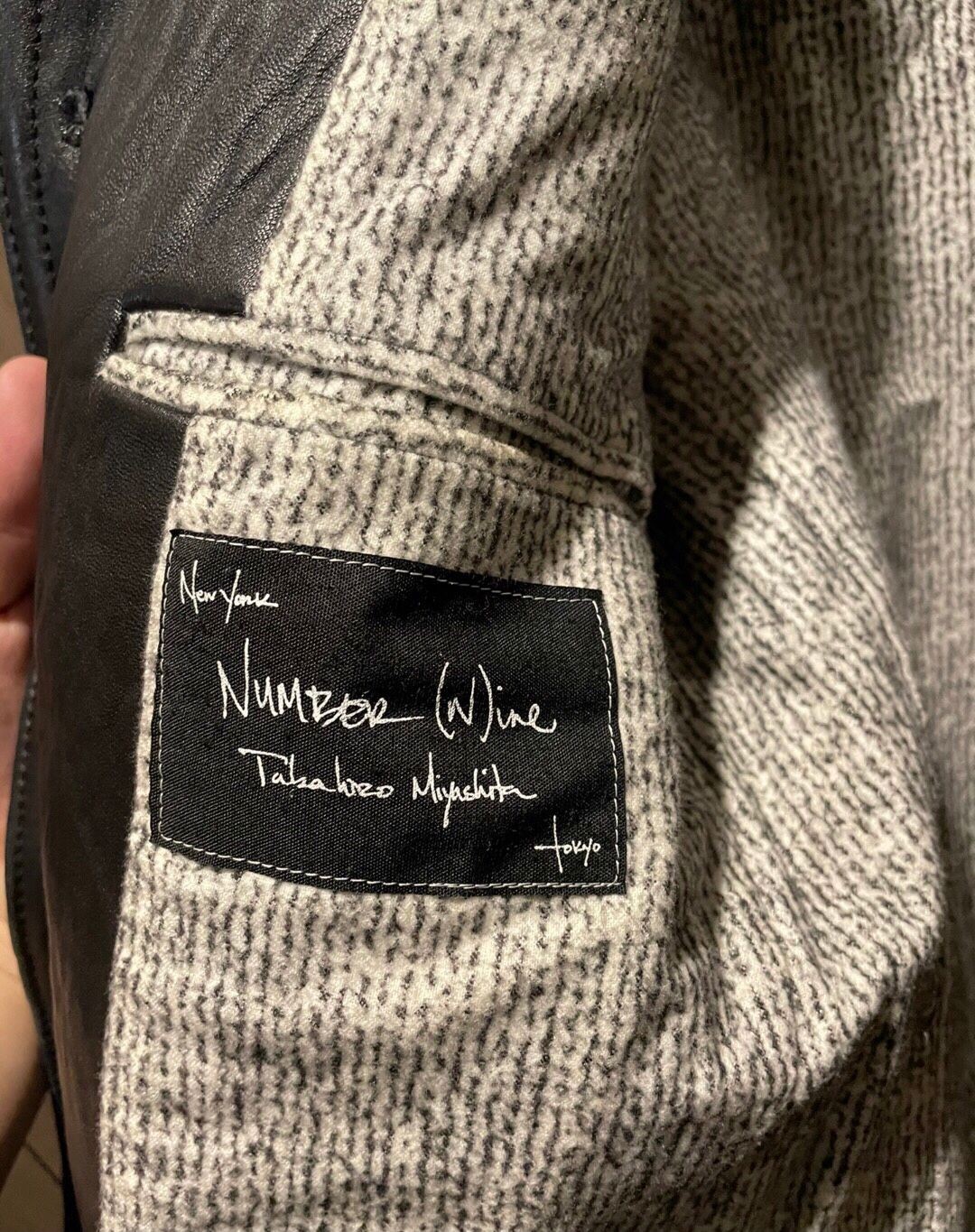 NUMBER (N)INE number (N)ine 07AW takahiro archive leather jacket