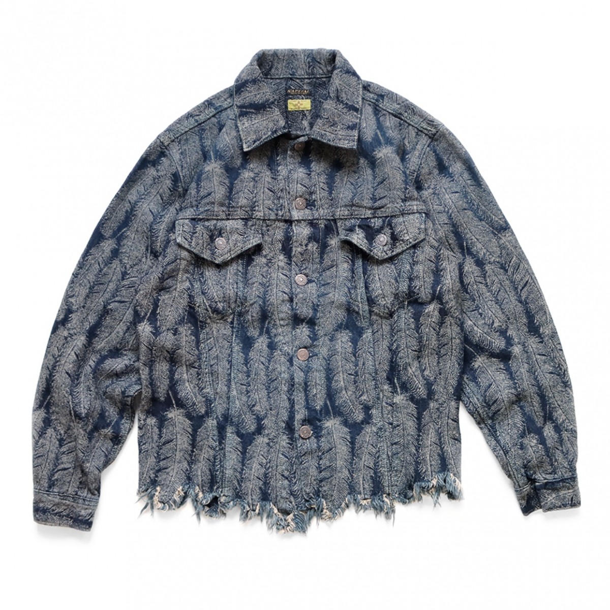 【送料無料】KAPITAL キャピタル Feather Denim ジャケット Kapital Kapital Feather Denim Jacket Size 2 | azrimustafa | REVERSIBLE