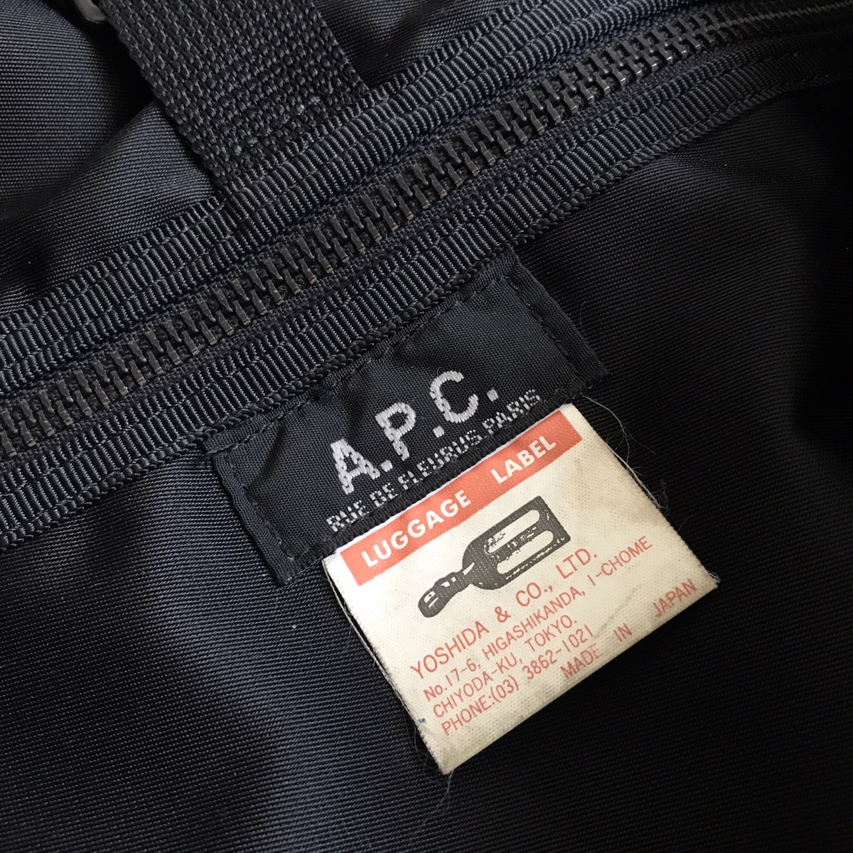 A.P.C. Authentic Luggage Label Japan X A.P.C Paris Yoshida