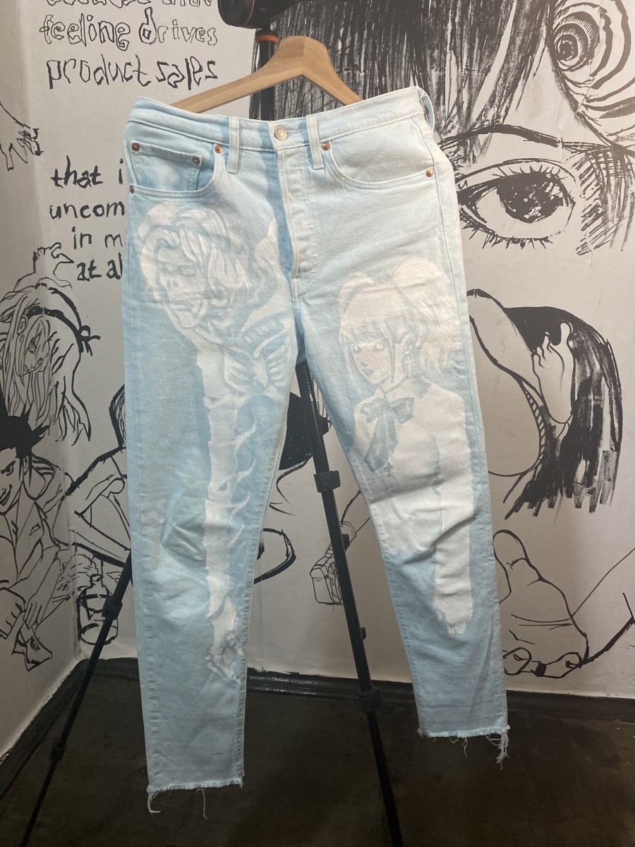 Custom Death Note shops Jeans