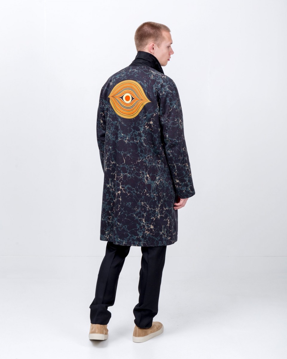 Dries Van Noten BNWT AW18 DRIES VAN NOTEN MARBLE EYE REVERSIBLE