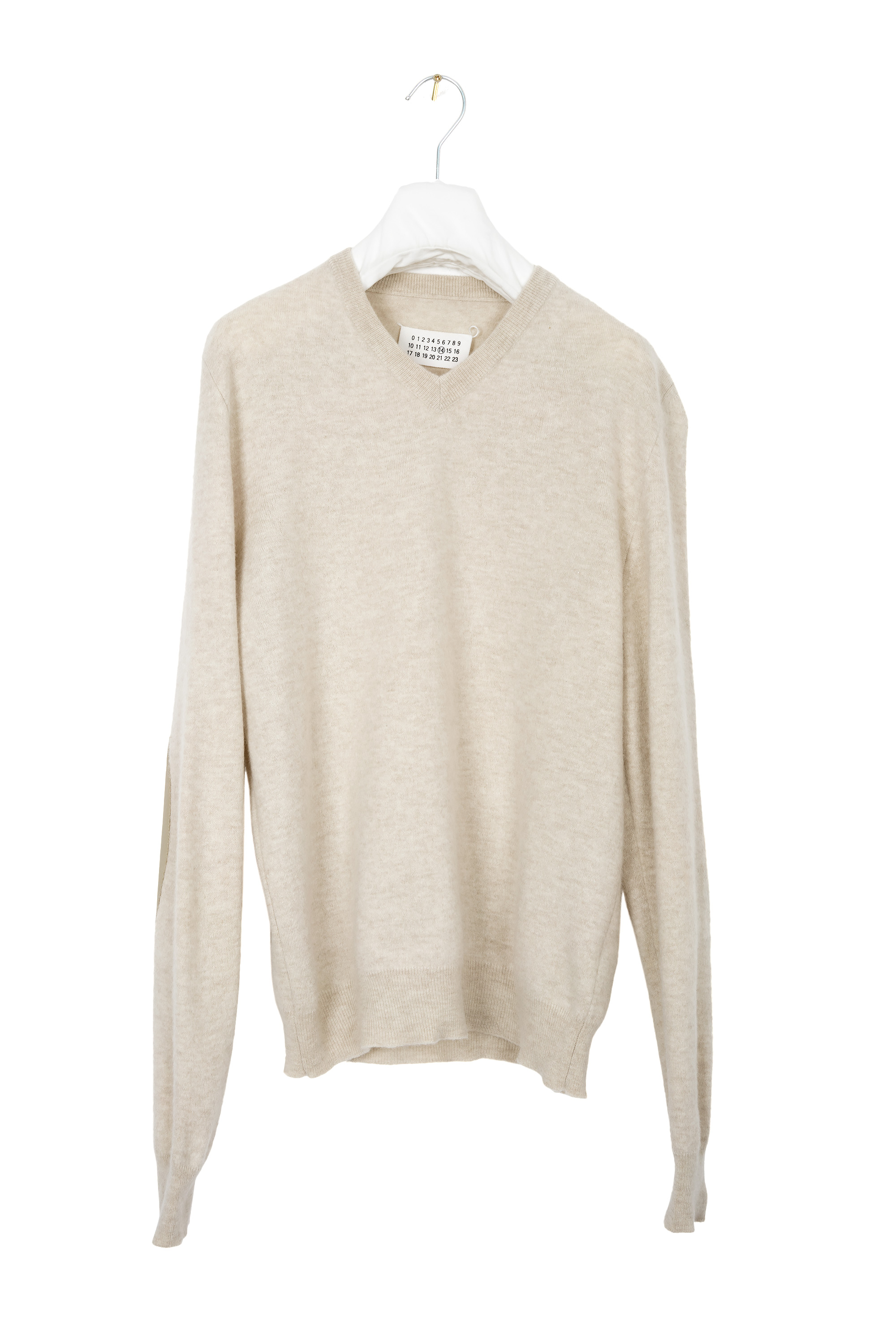 Maison Margiela 2008 ELBOW PATCH WOOL SWEATER | loupeon | REVERSIBLE 